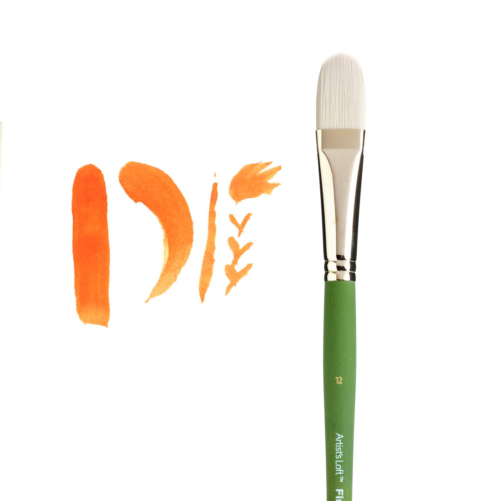 12 Pack: Firenze Long Handle Filbert Brush by Artist's Loft™
