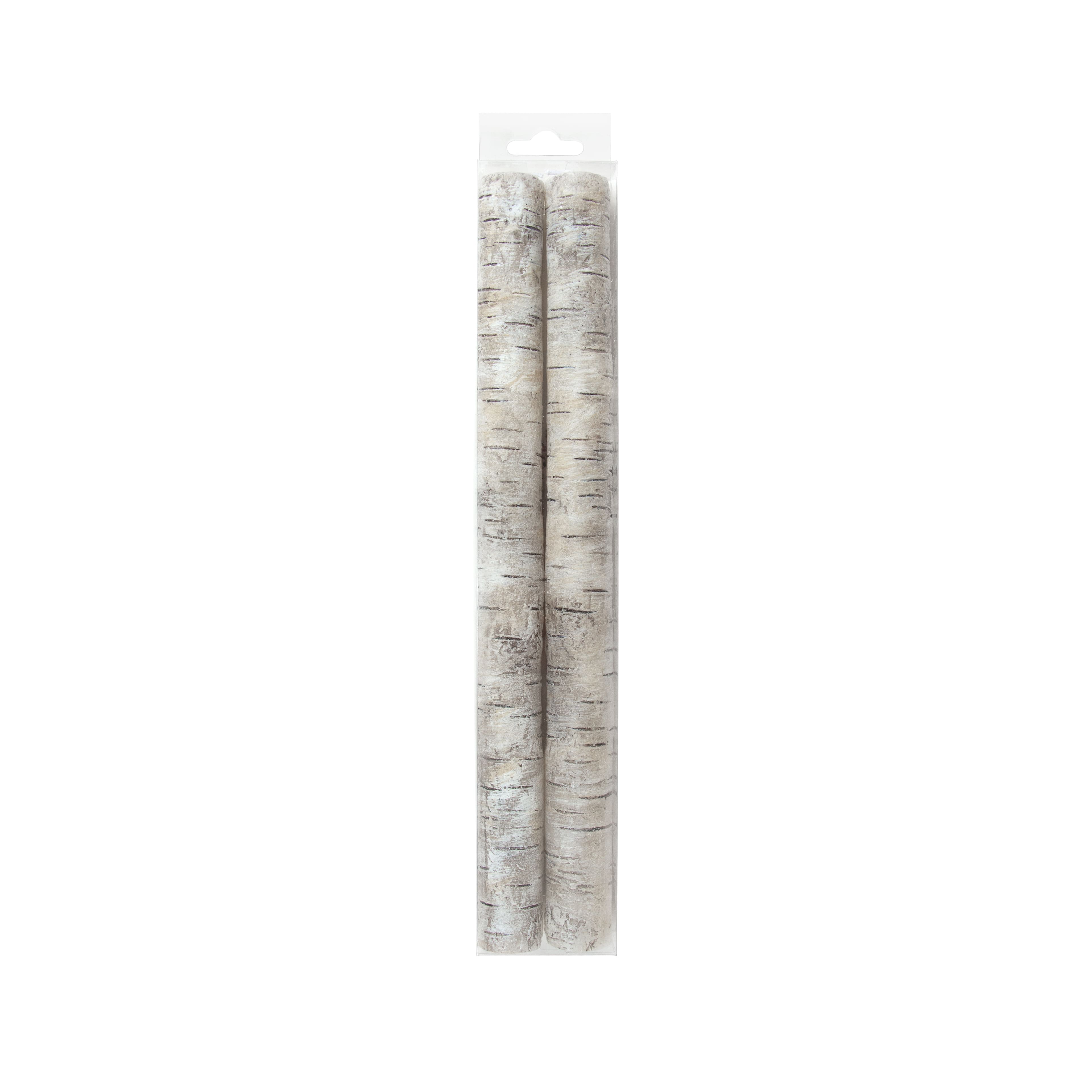 10&#x22; Unscented Birch Taper Candles by Ashland&#xAE;, 2ct.