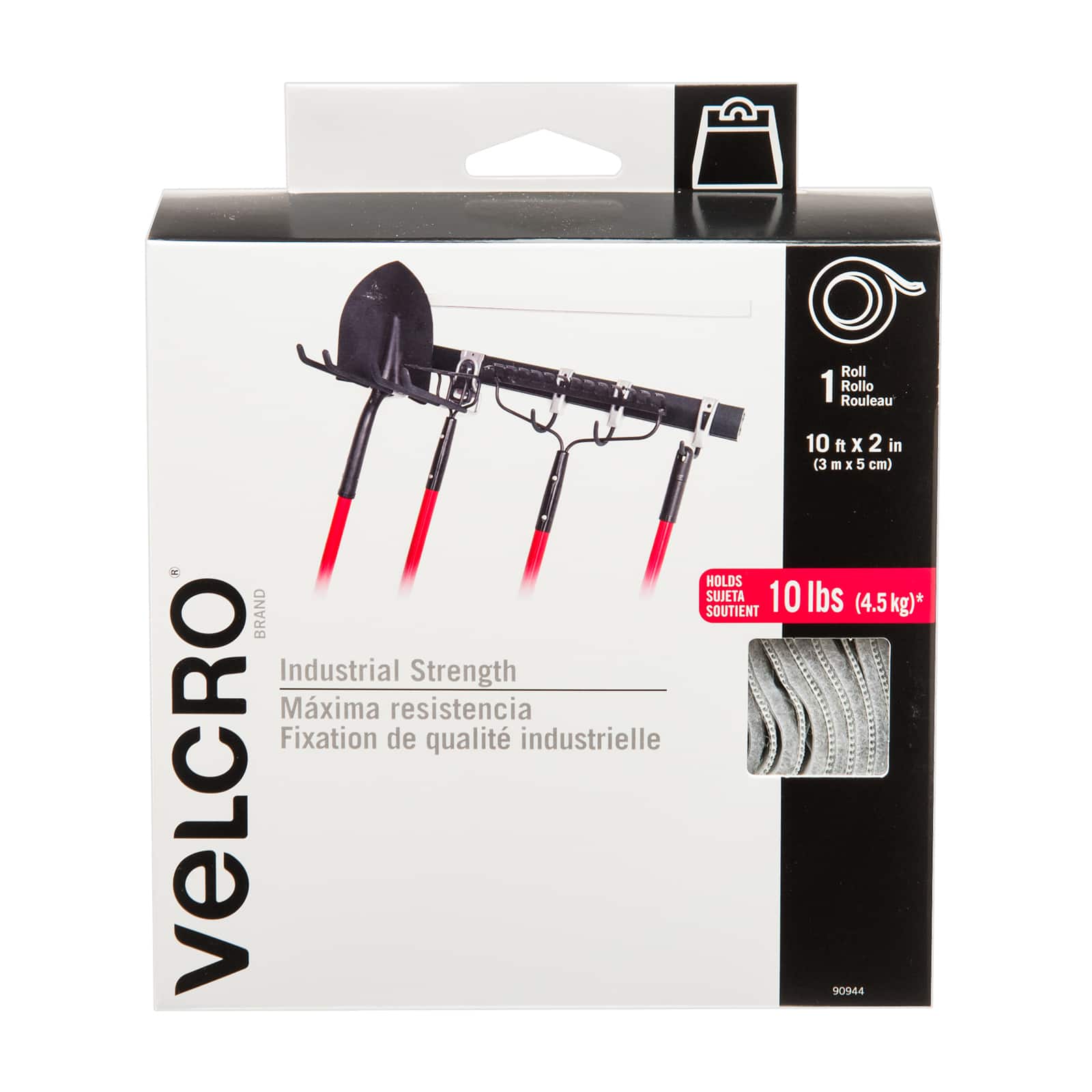 VELCRO® Brand Industrial Strength White Adhesive Roll