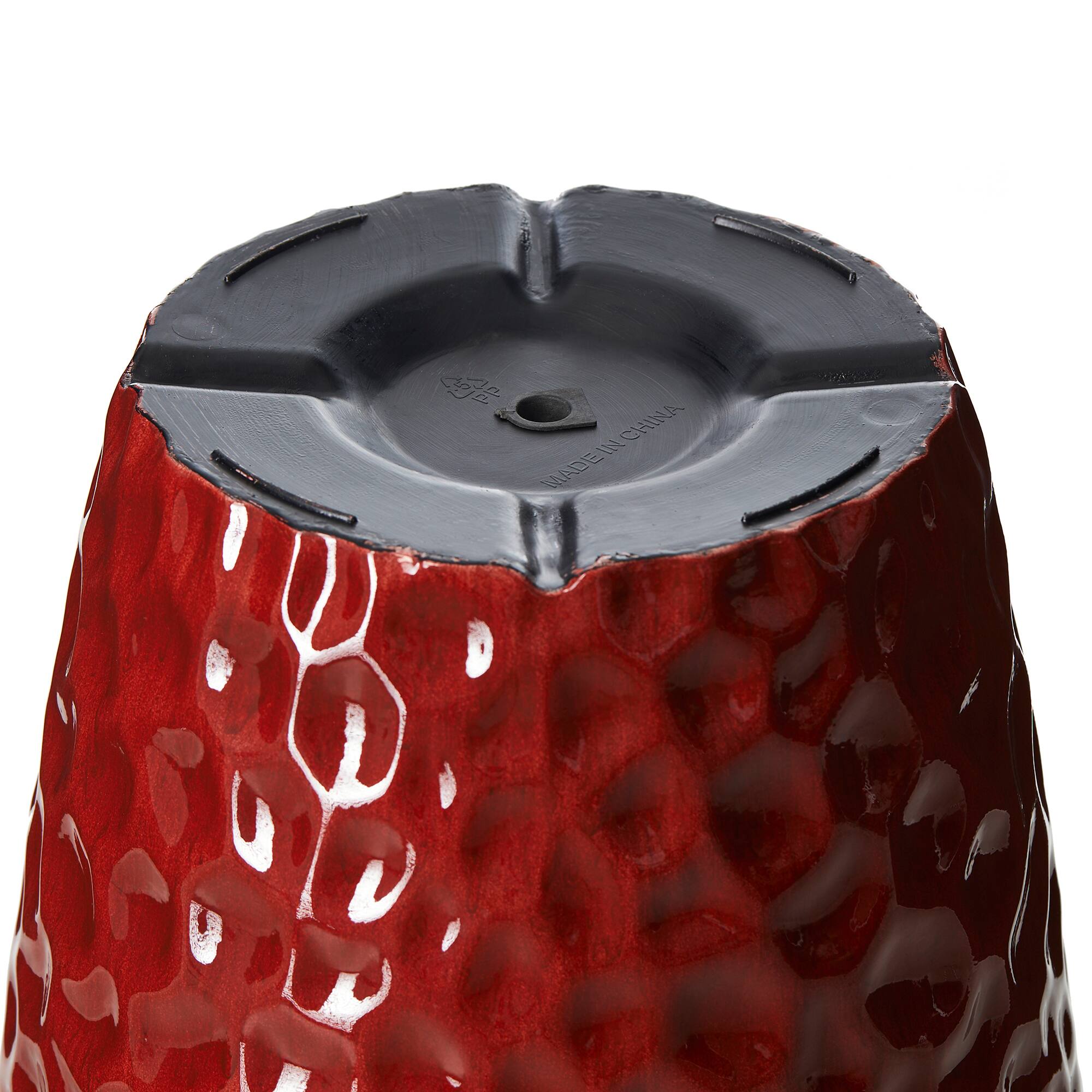 Glitzhome&#xAE; 31&#x22; Eco-Friendly Honeycomb Textured Tall Plastic Planters, 2ct.