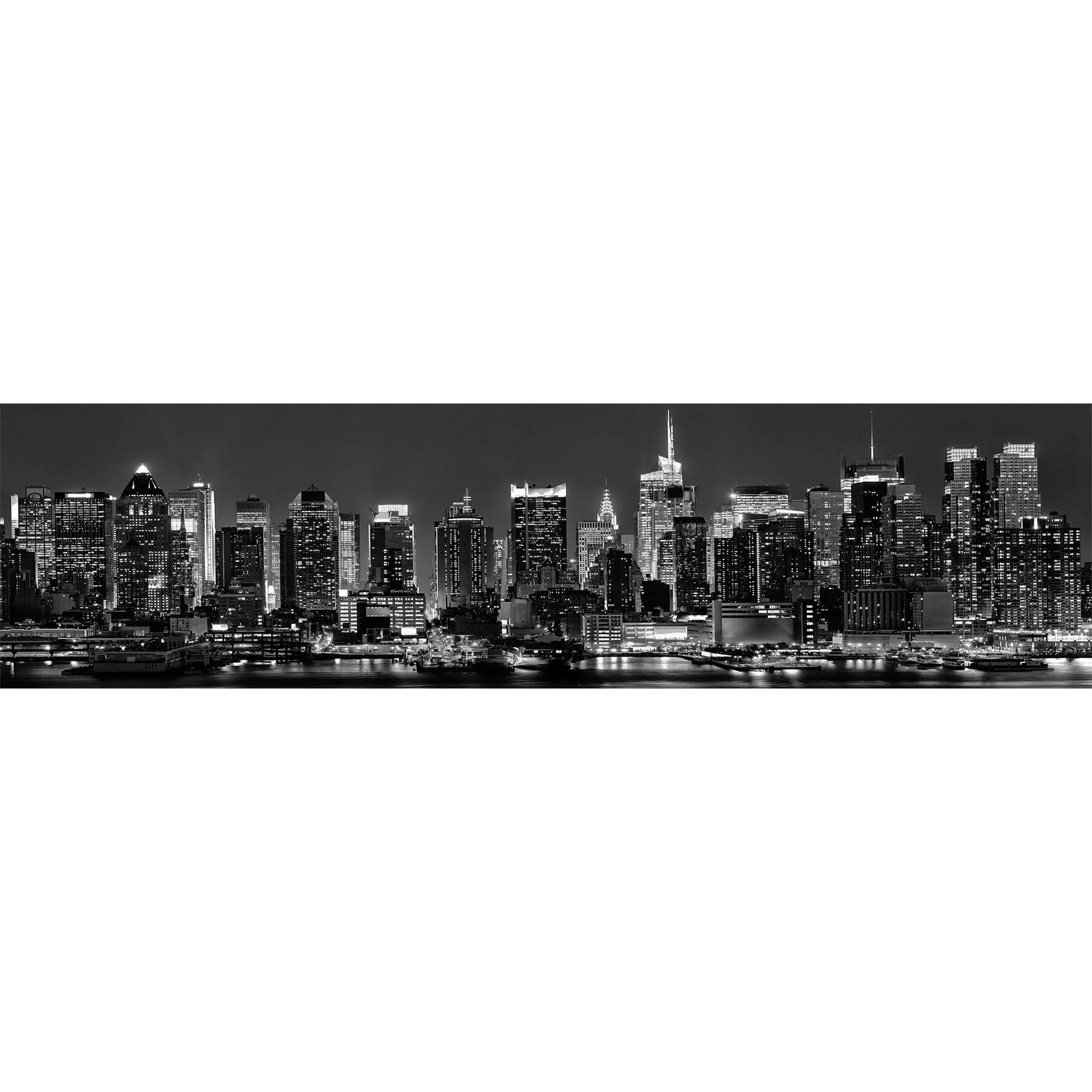 Crearreda New York Skyline Peel & Stick Backsplash in Black | Michaels®