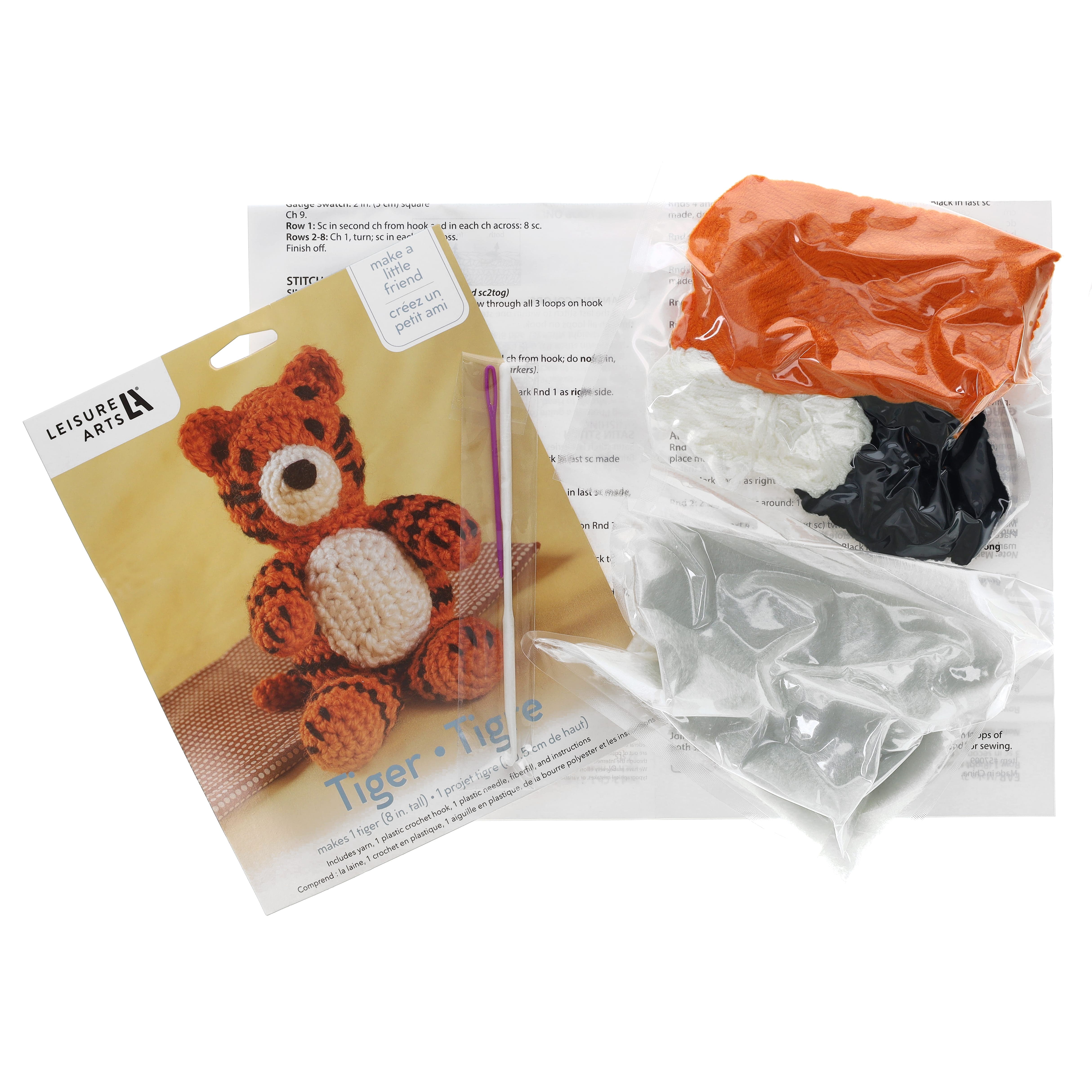 Leisure Arts&#xAE; Tiger Crochet Friend Kit