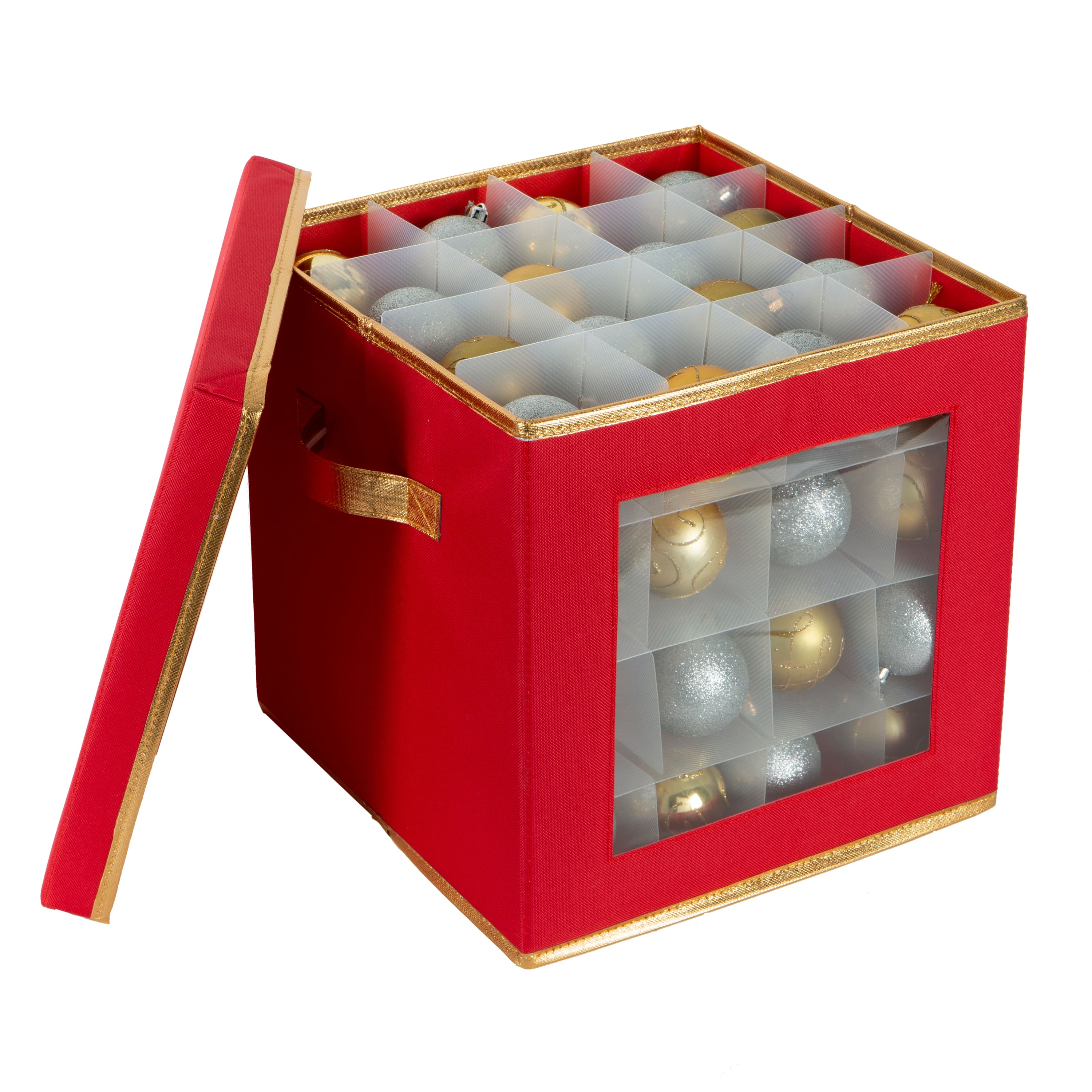 Simplify Small Ornament Storage Box with See-Through Window