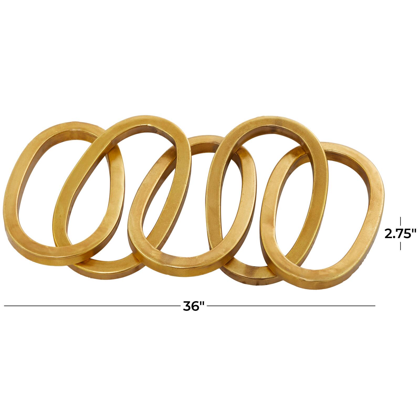 CosmoLiving by Cosmopolitan 3ft. Metal Chain Sculpture