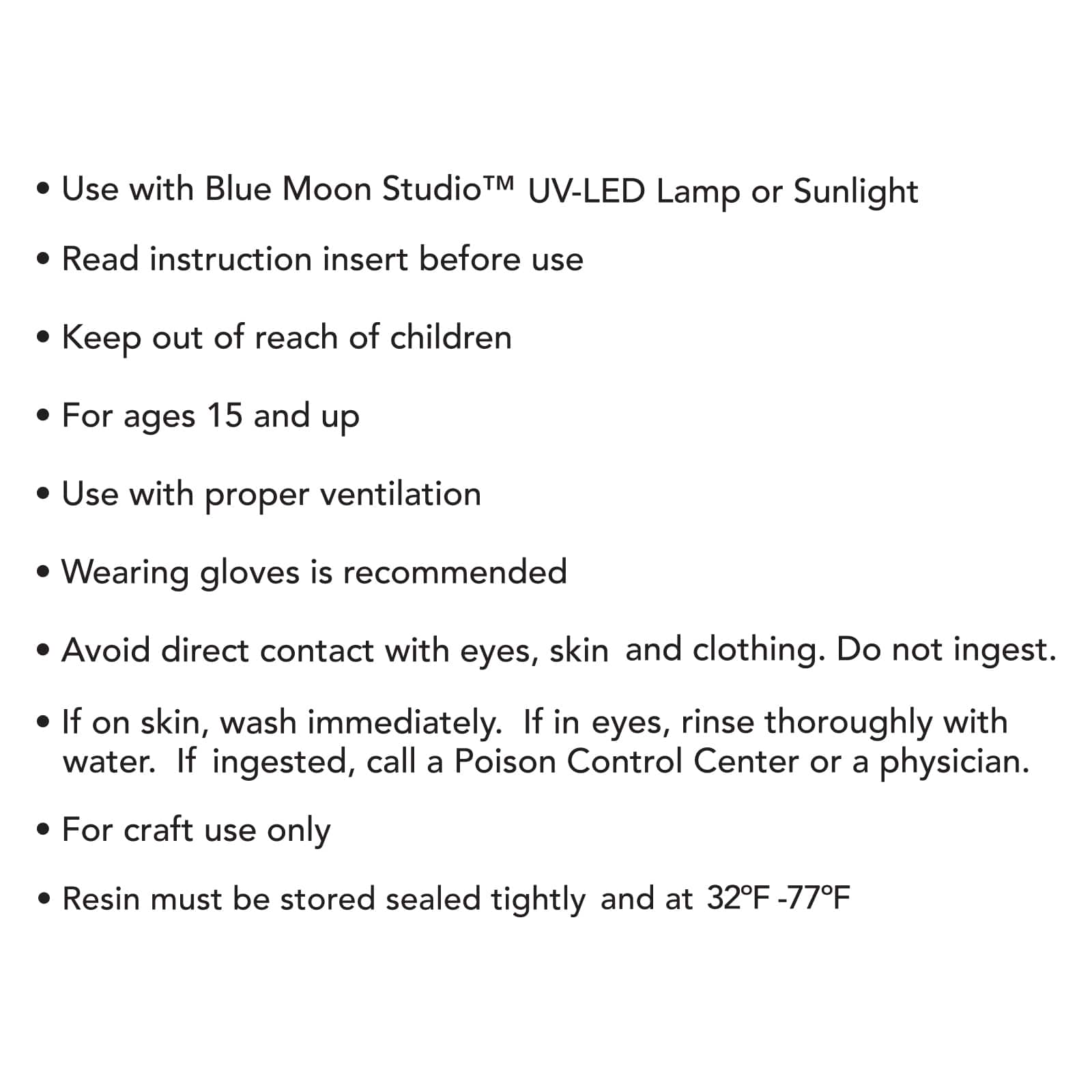 6 Pack: Blue Moon Studio&#x2122; UV Resin Craft Hard Type Resin, 0.85oz.