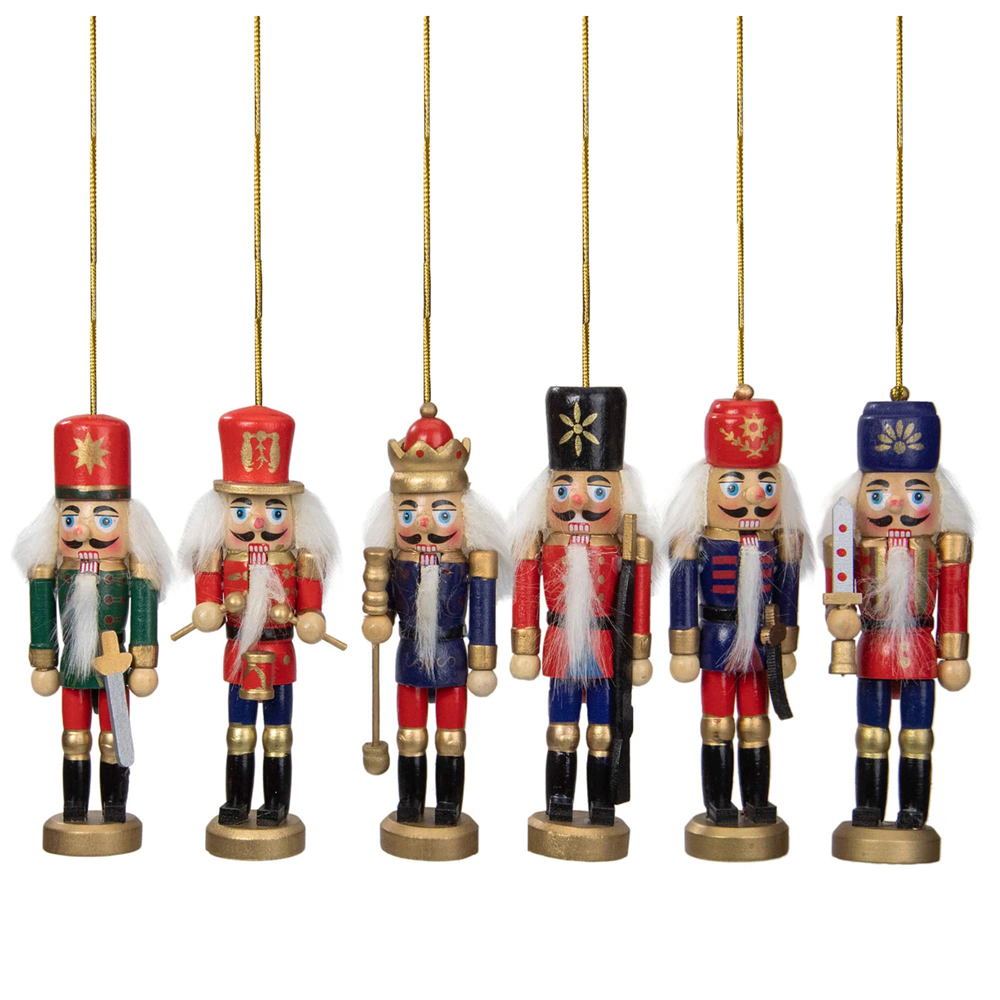 6ct. Classic Nutcracker Ornaments