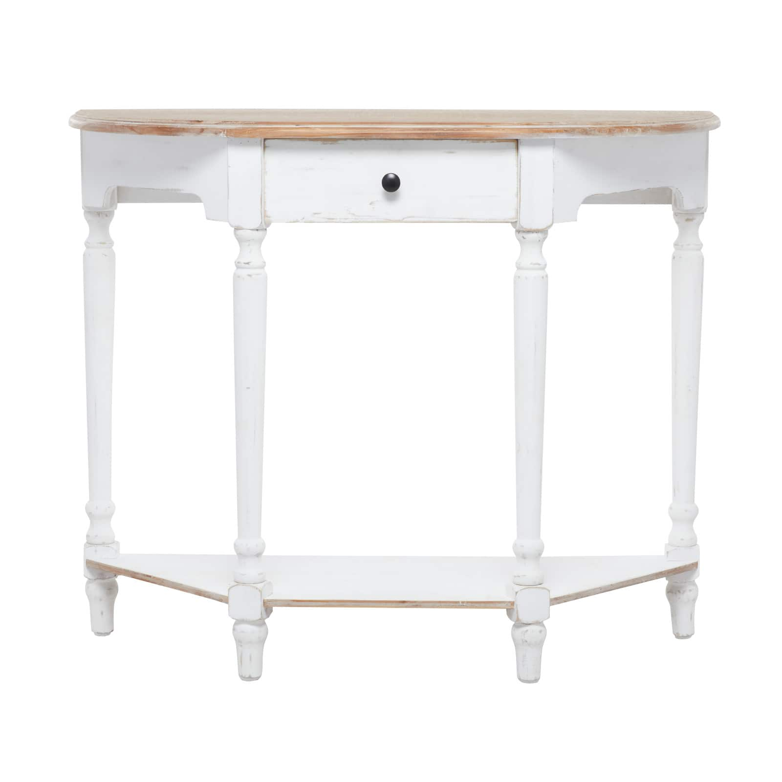 White Fir Farmhouse Console Table, 30&#x22; x 36&#x22; x 14&#x22;