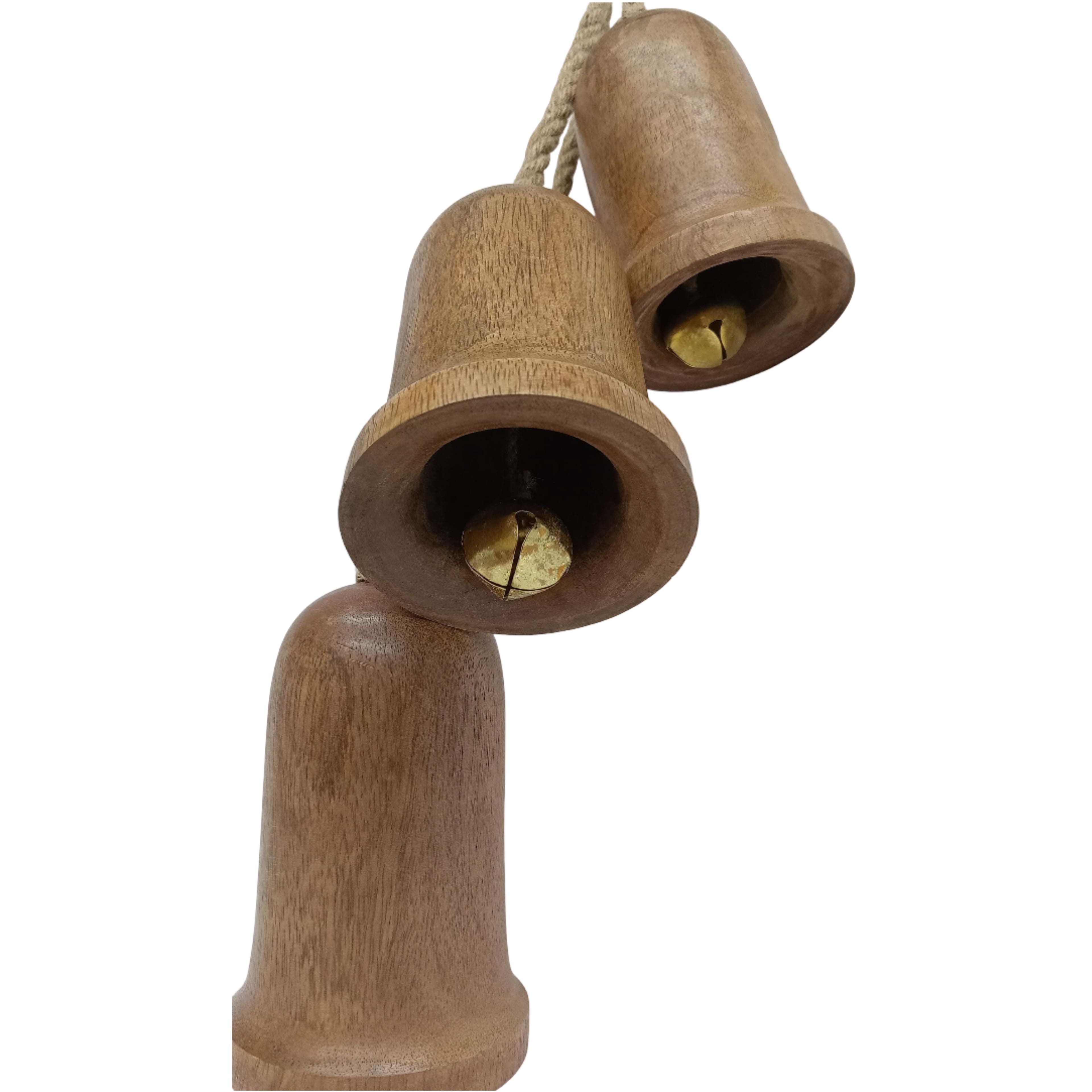 20&#x22; Brown Triple Wood Bells Wall D&#xE9;cor by Ashland&#xAE;