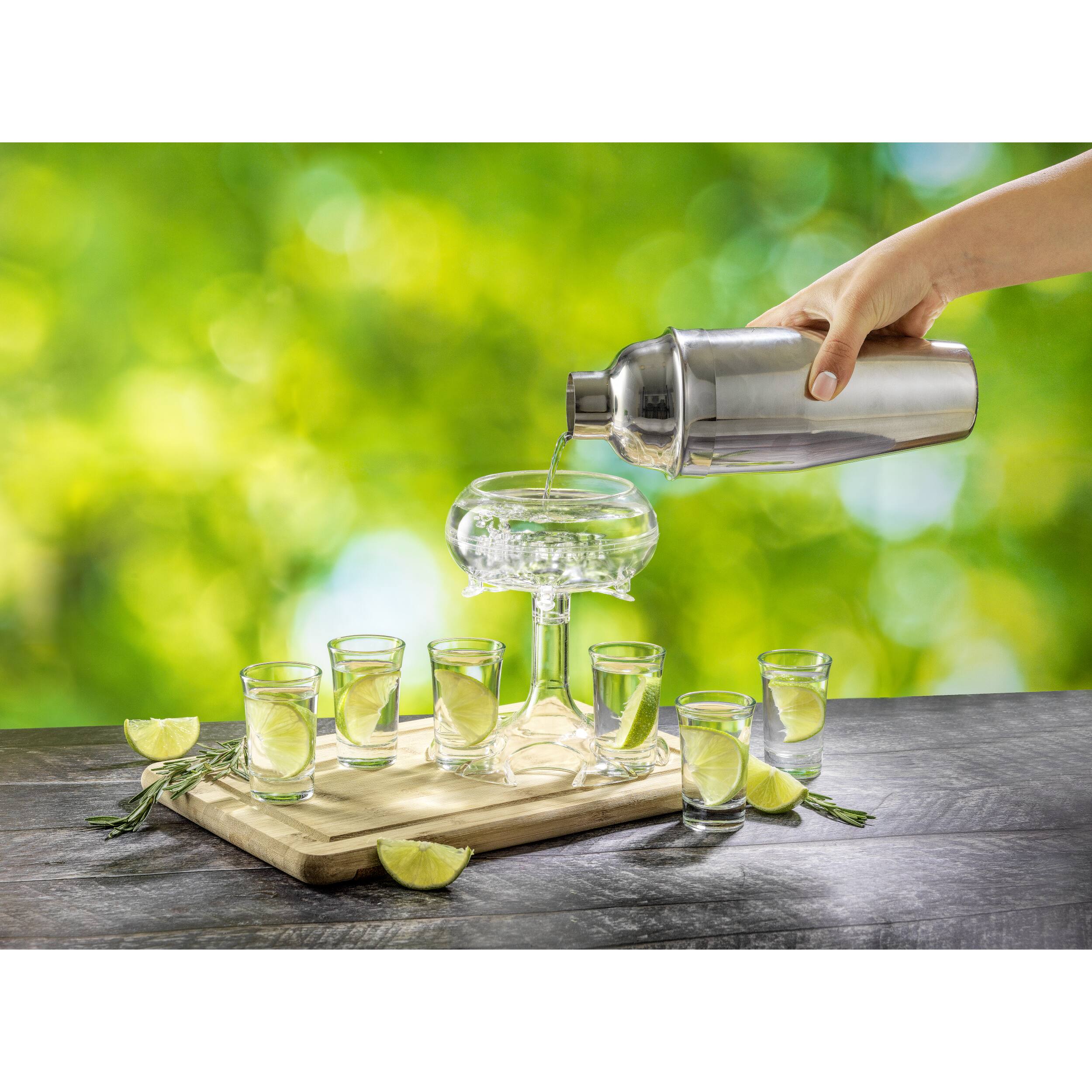 JoyJolt® Drink Dispenser & Shot Glass Set