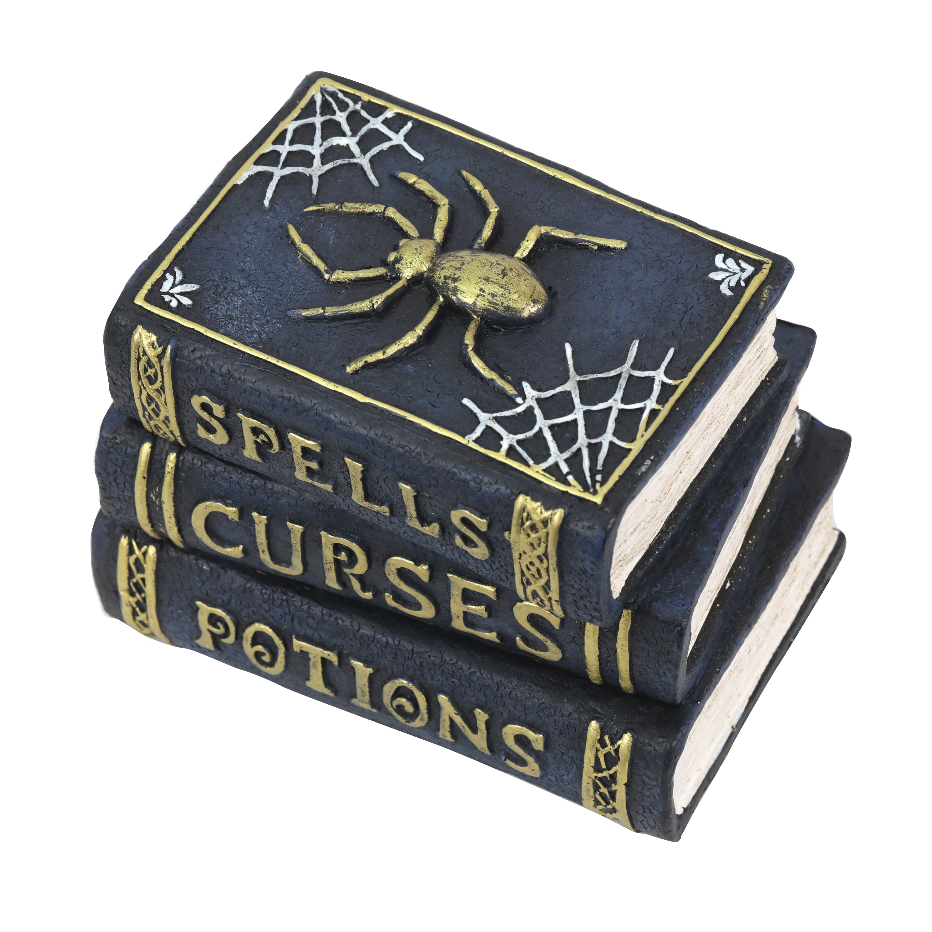 7&#x22; Stacked Books with Spider Tabletop D&#xE9;cor by Ashland&#xAE;