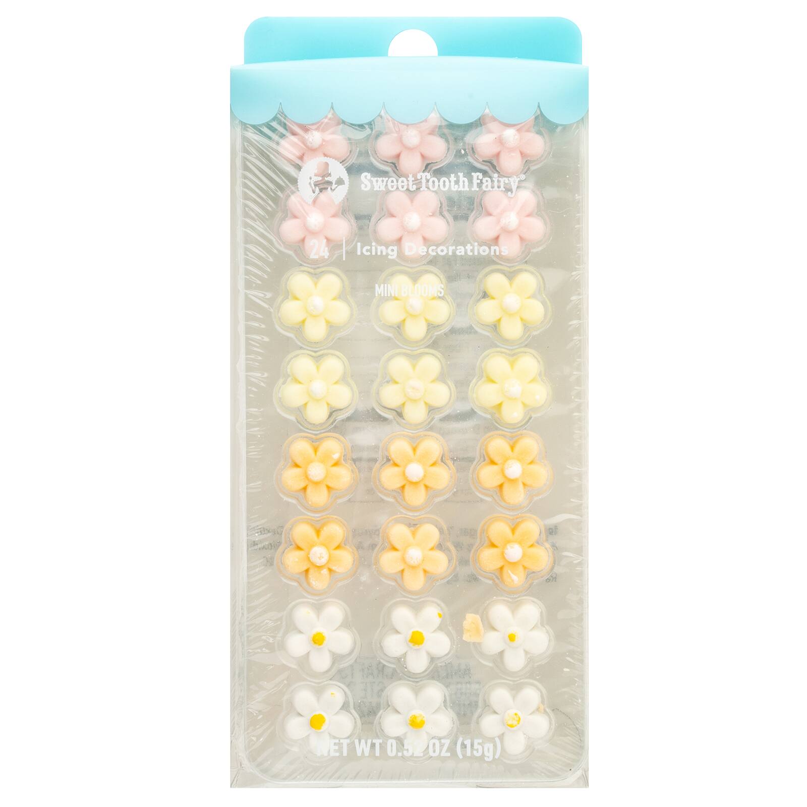 Sweet Tooth Fairy&#xAE; Pastel Floral Bloom Icing Decorations, 24ct.