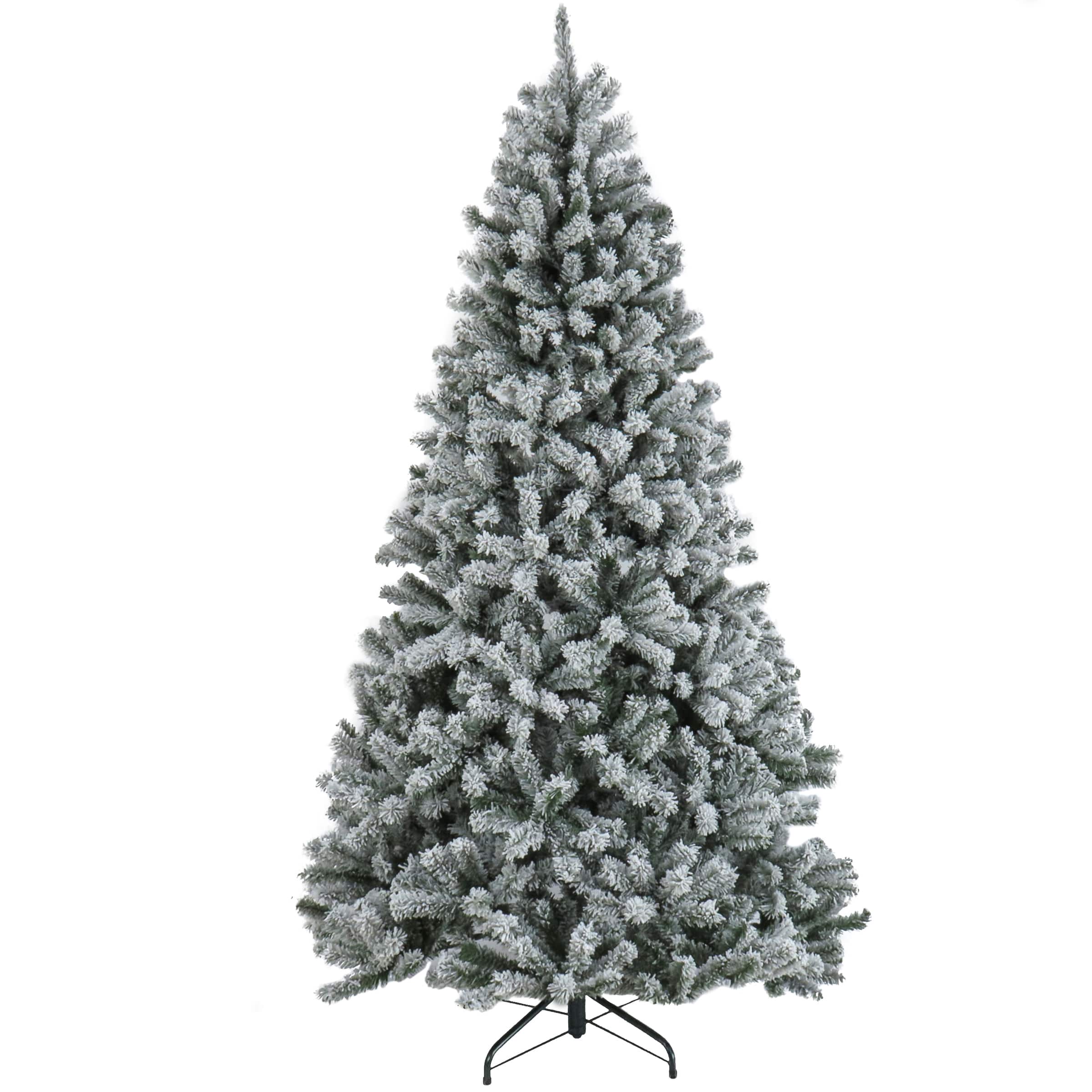 7.5ft. Unlit Snowy North Valley&#xAE; Spruce Artificial Christmas Tree