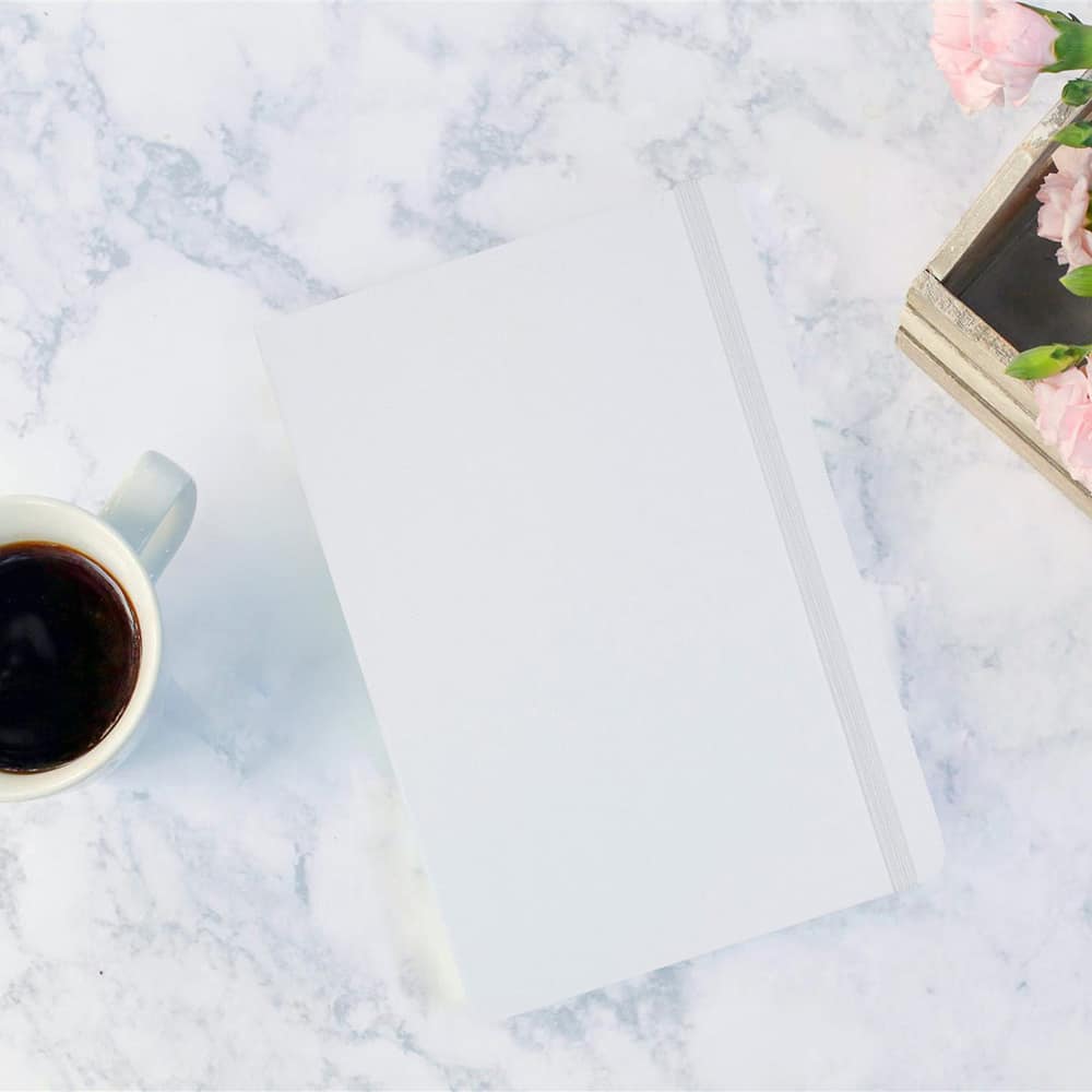 JAM Paper Large Hardcover Notebook with Elastic Band