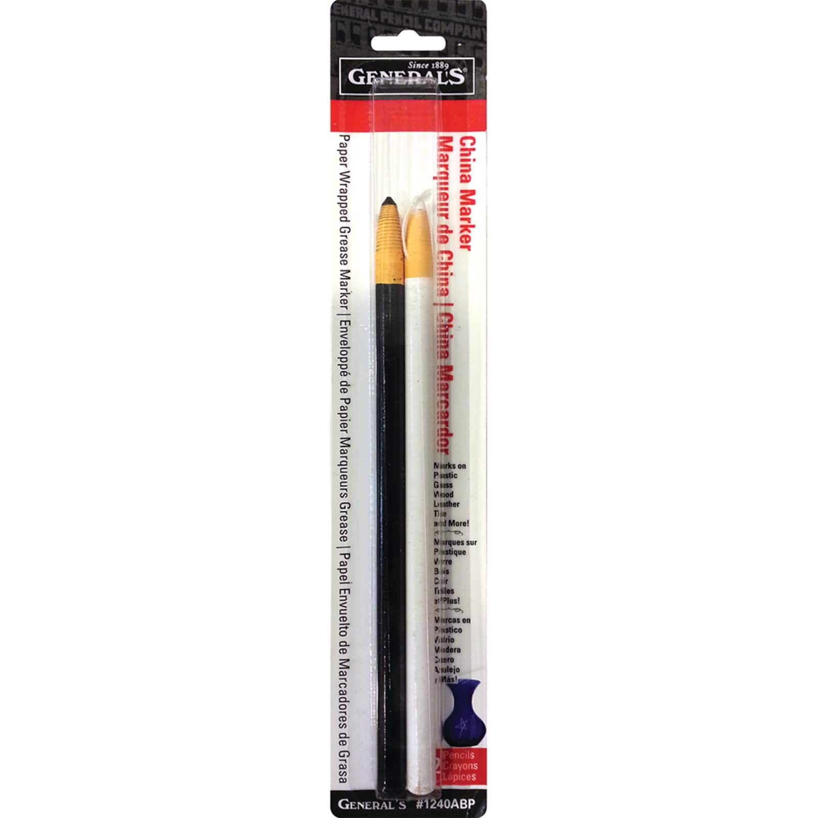 Berol China Marker (Grease Pencil)-White BR-164T-1 B&H Photo