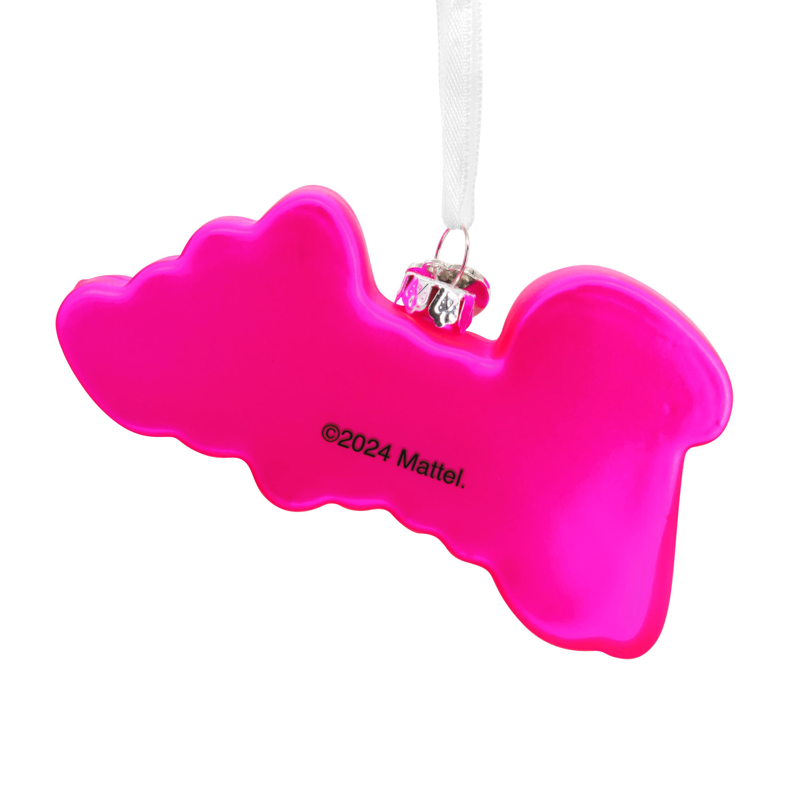 Hallmark 4.5&#x22; Barbie&#x2122; Logo Blown Glass Ornament