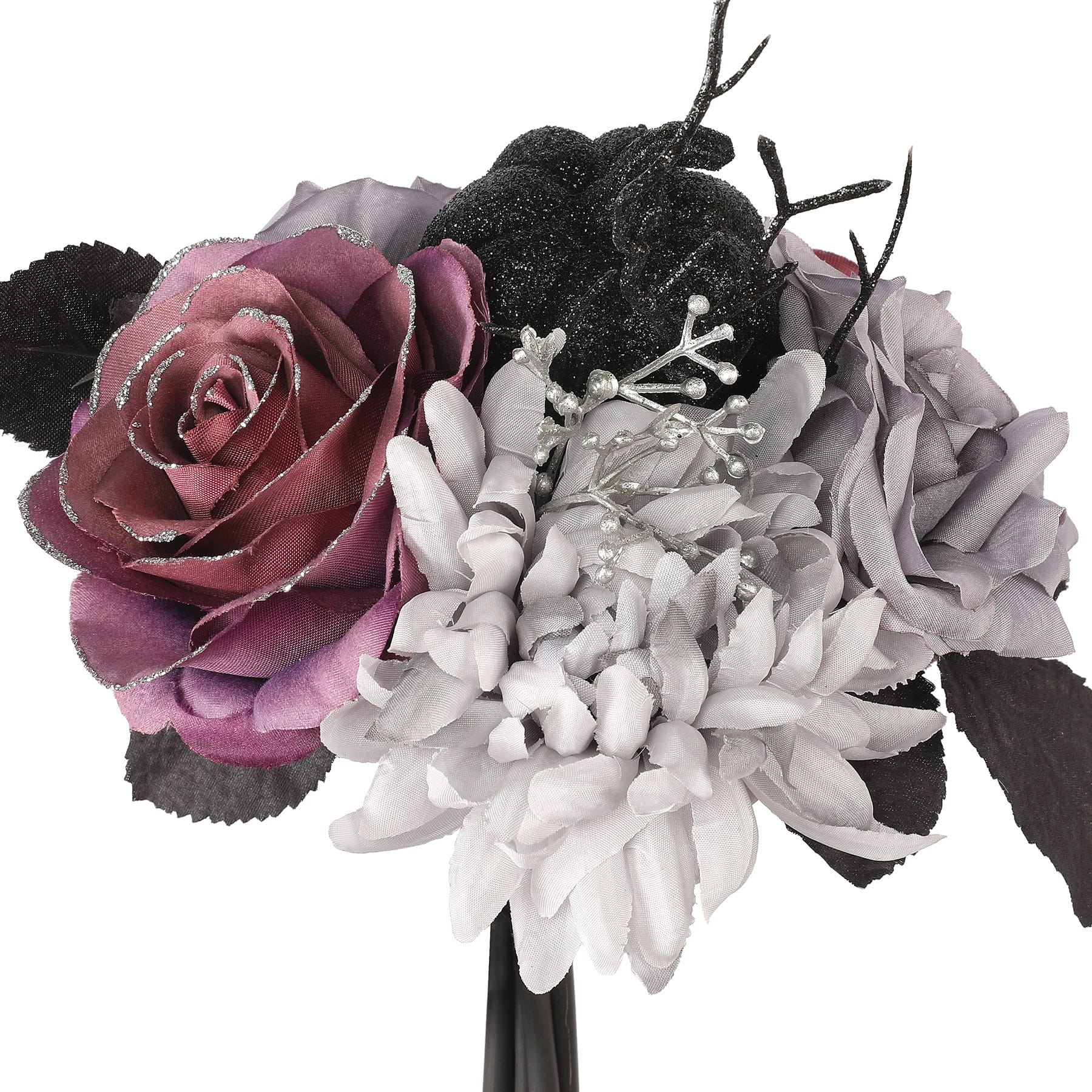 10" Gray & Purple Rose & Mum Bouquet by Ashland®