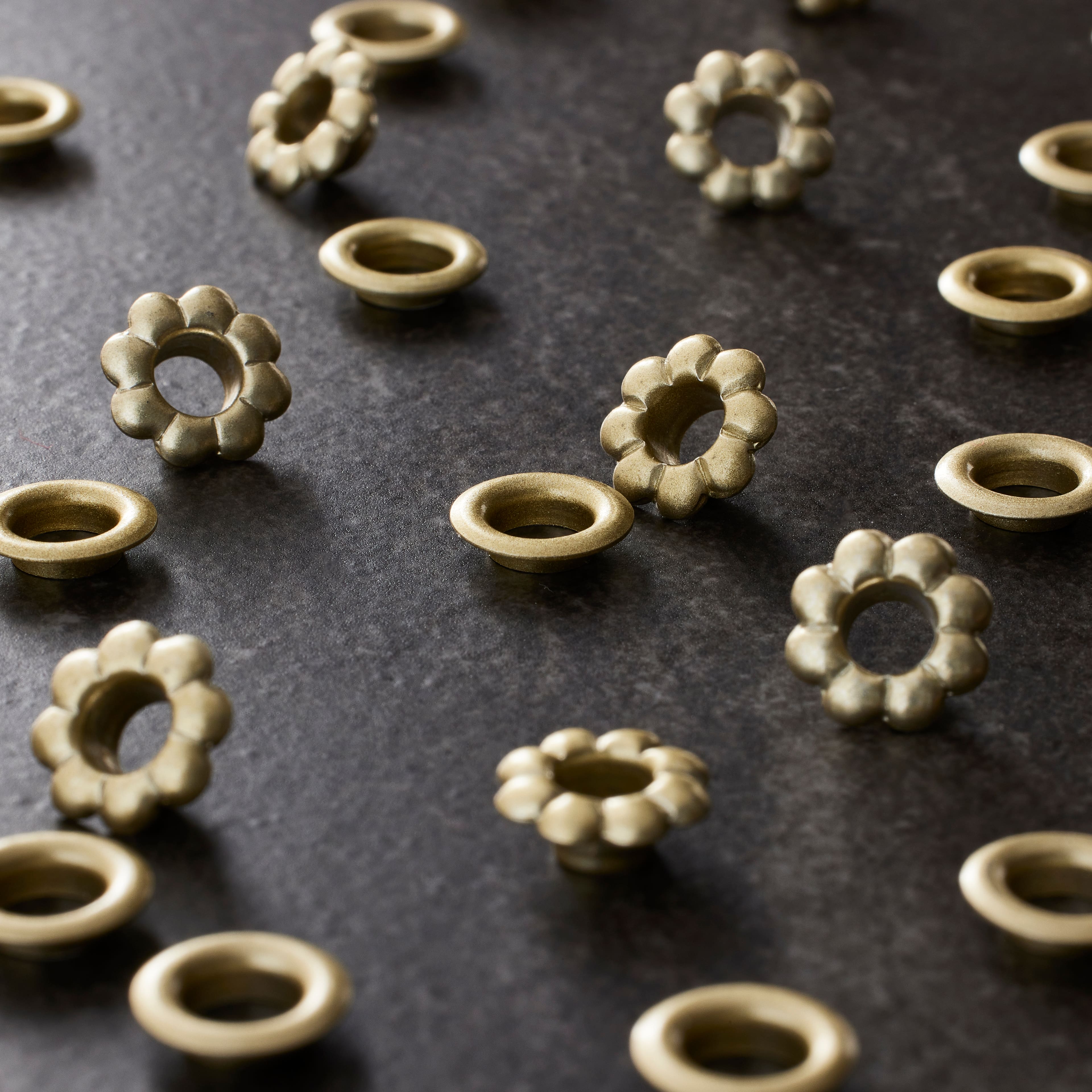 12 Packs: 50 ct. (600 total) 3/16&#x22; Flower Eyelets by Loops &#x26; Threads&#x2122;