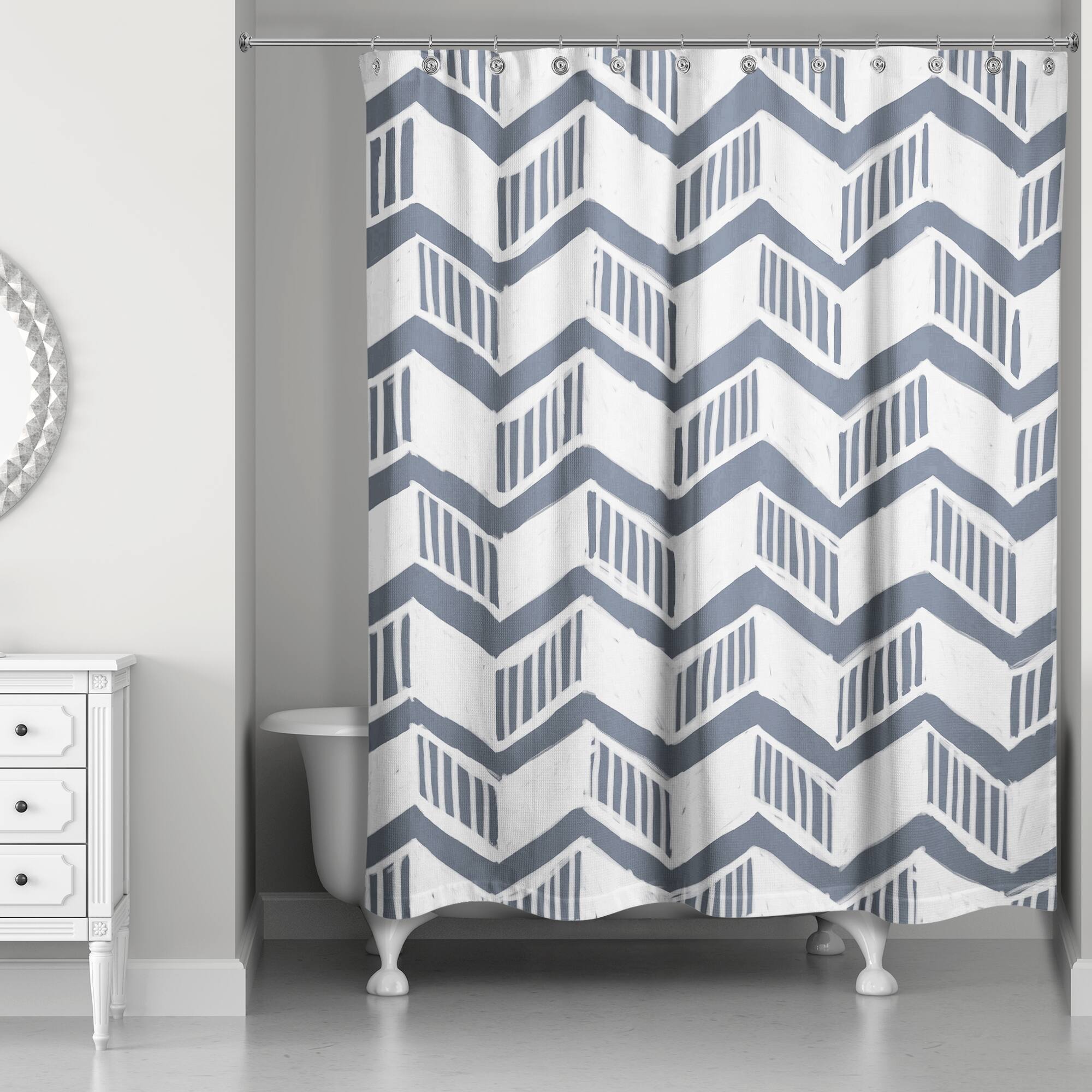 Chevron Shower Curtain