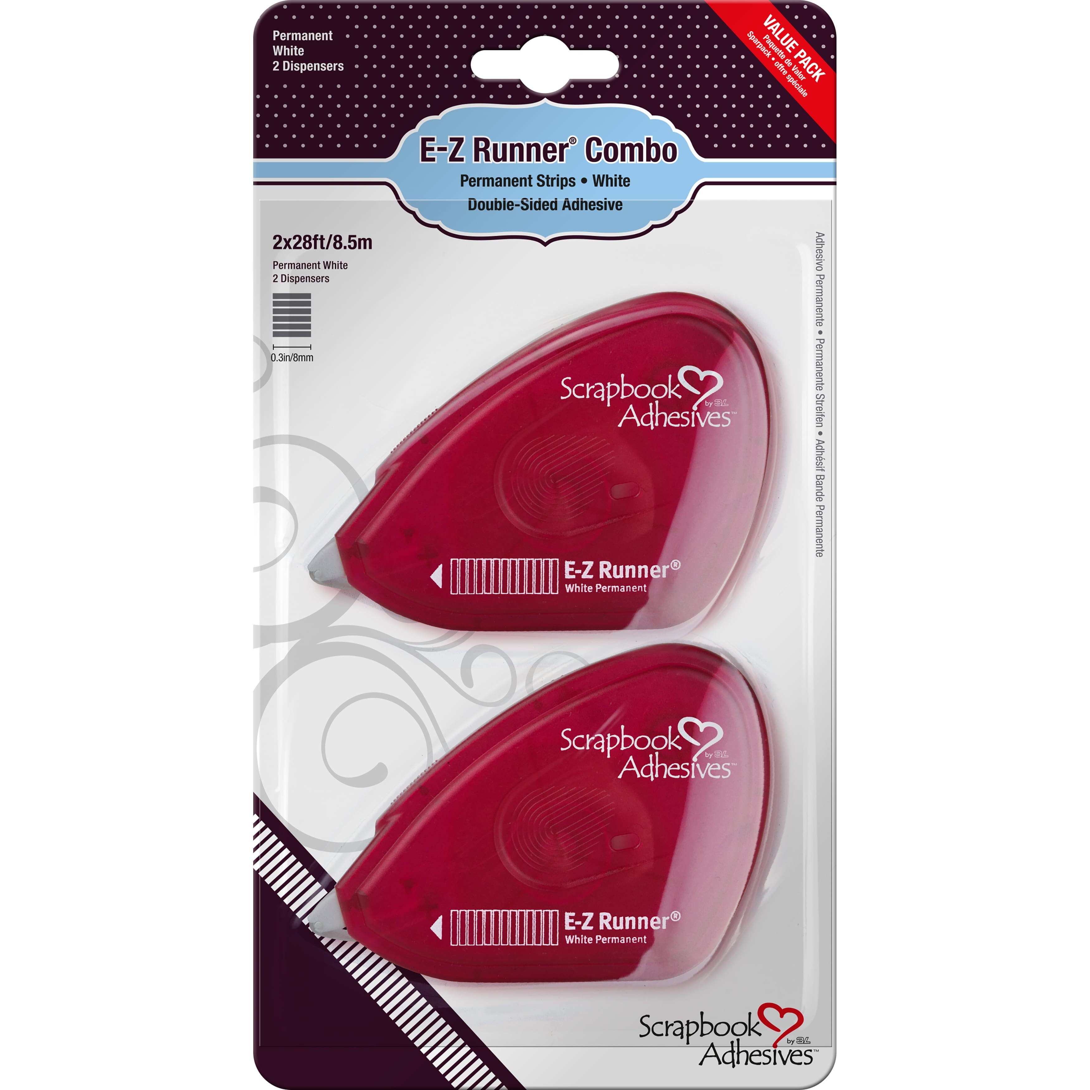 Scrapbook Adhesives by 3L® E-Z Runner® Permanent Adhesive, 2ct.