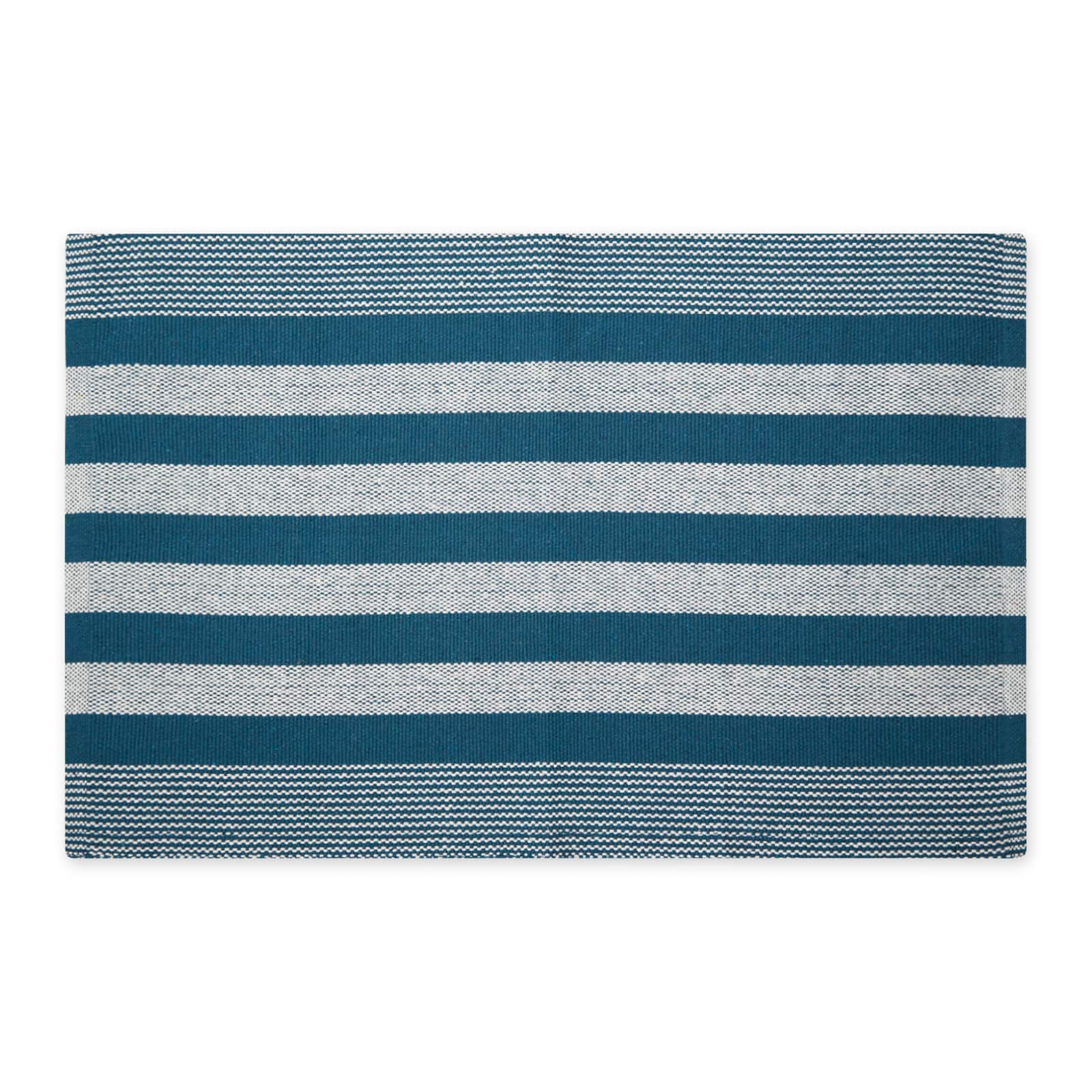 DII® Cabana Stripe Handwoven Recycled Yarn Rug, 2ft. x 3ft.