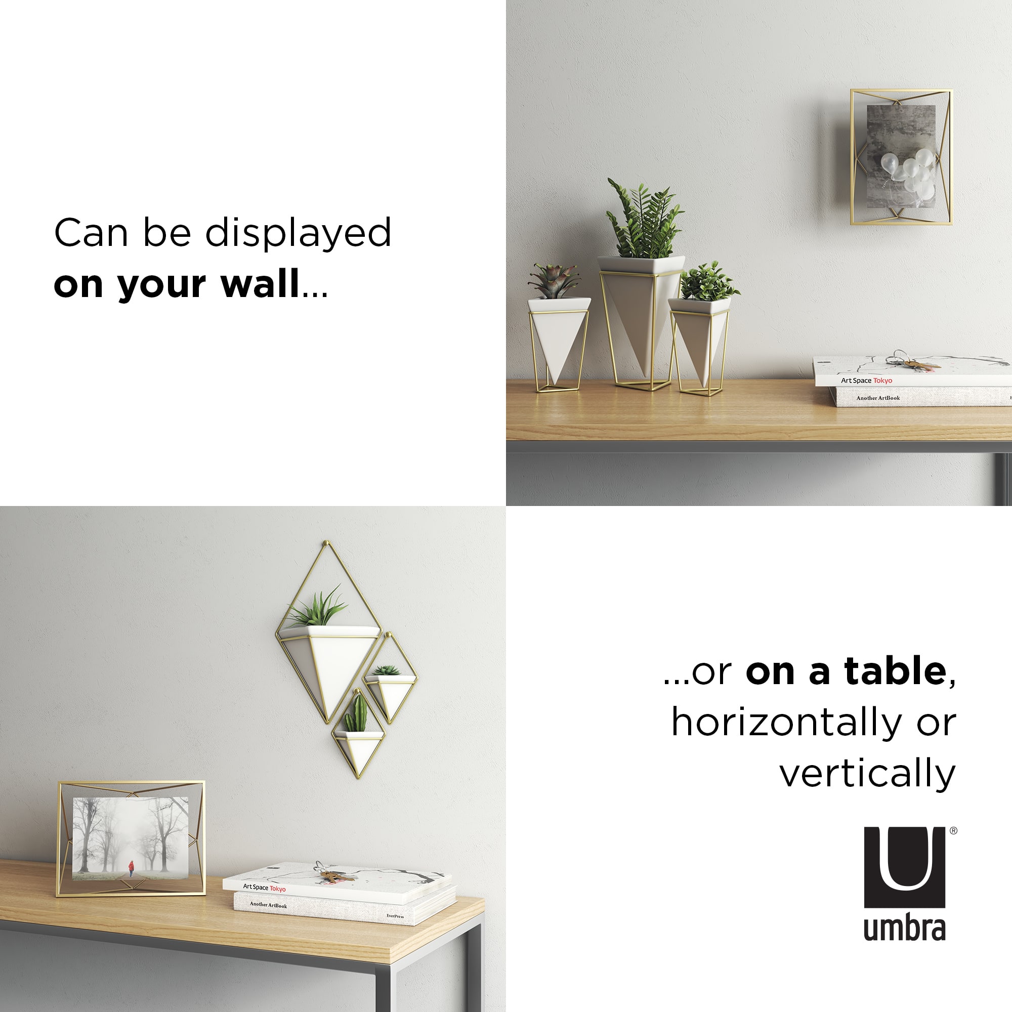 Umbra Matte Brass Prisma Picture Frame