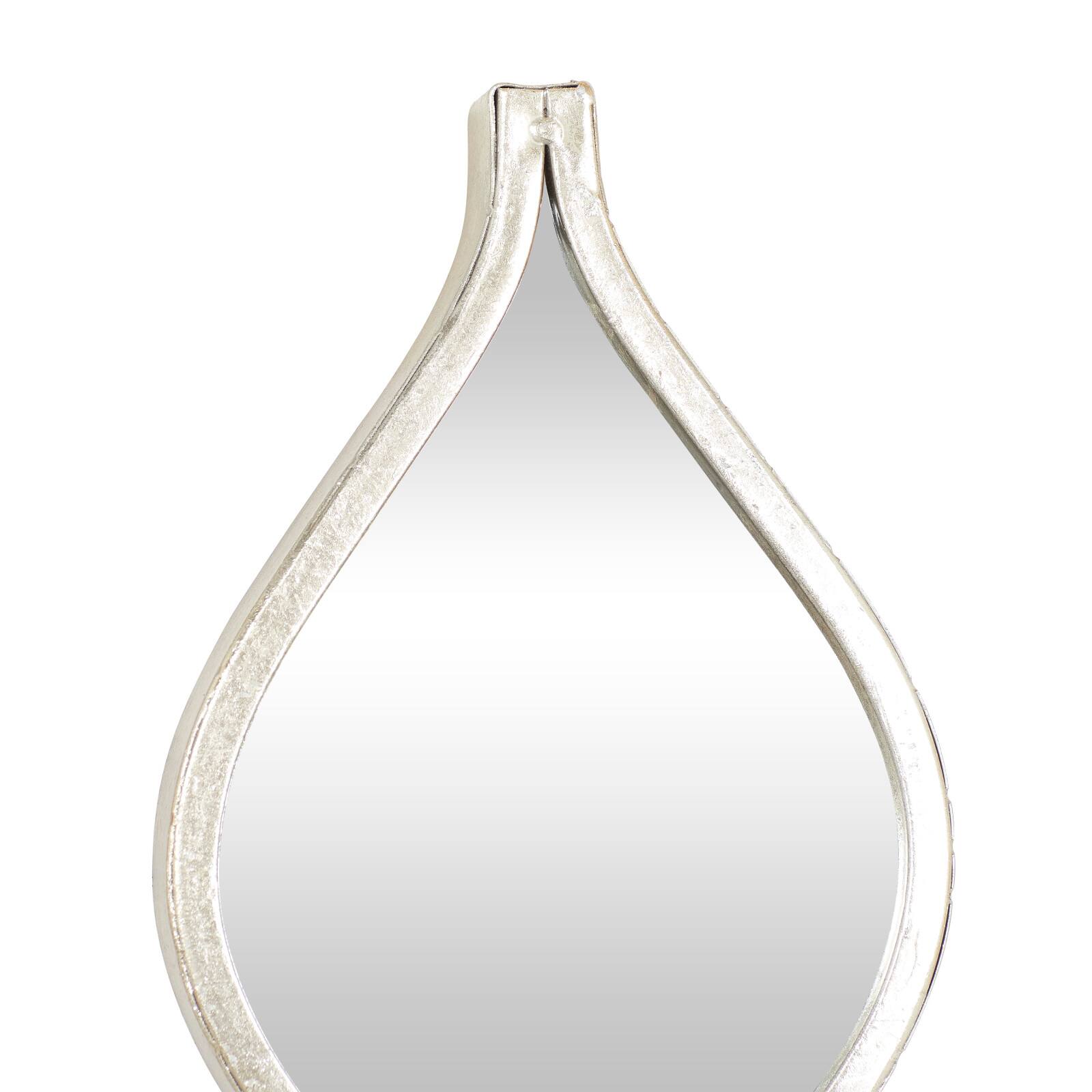 59&#x22; Silver Vintage Metal Wall Mirror