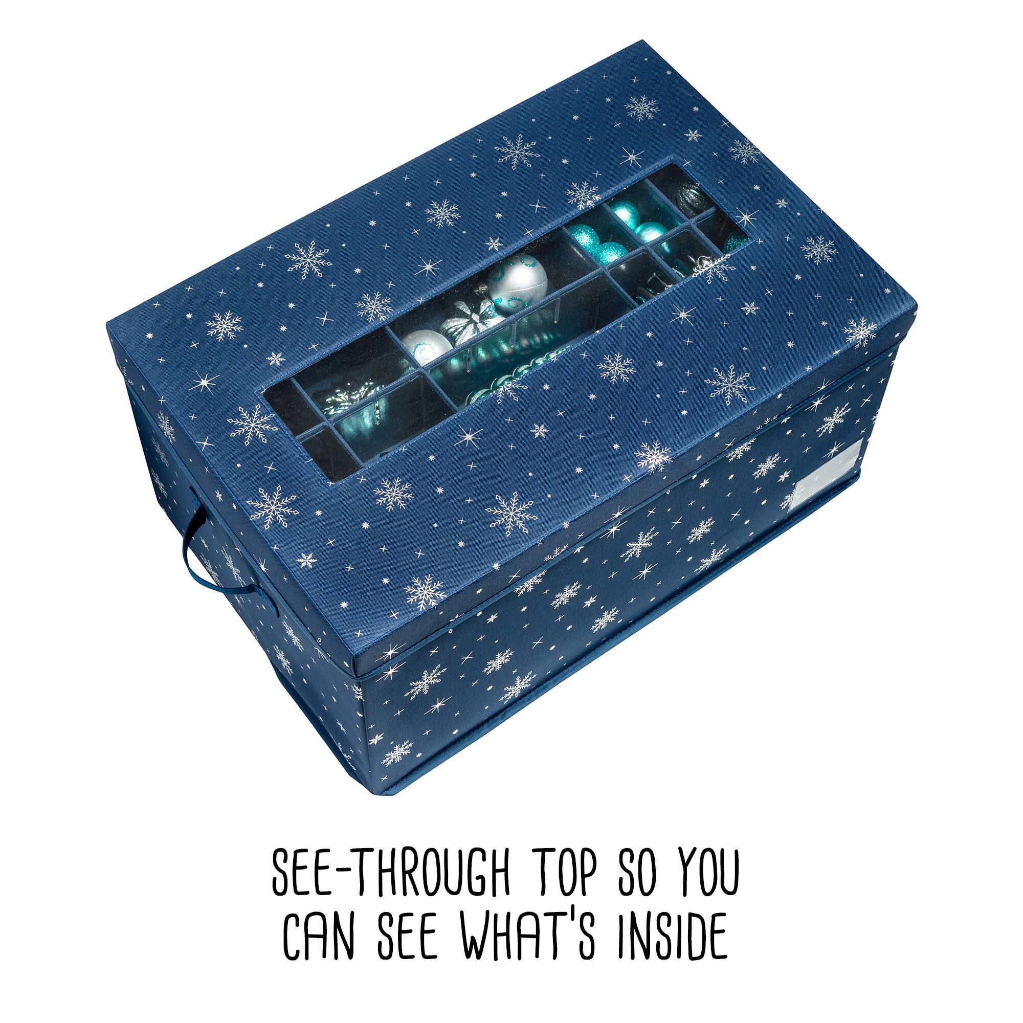 24" x 12" Honey Can Do Deluxe 72 Ornament Storage Box