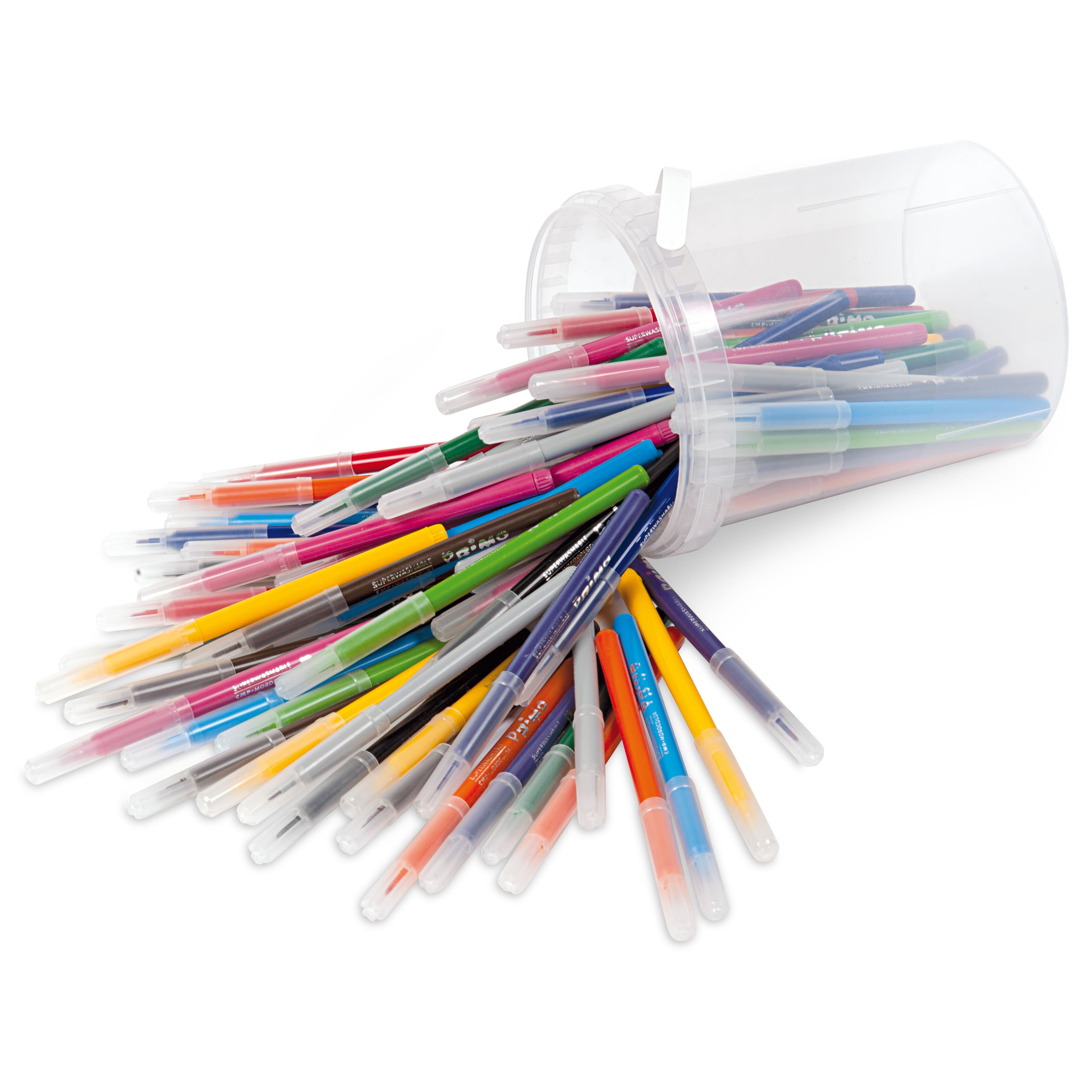 PRiMO 96 Piece Fine Tip Bucket of Markers