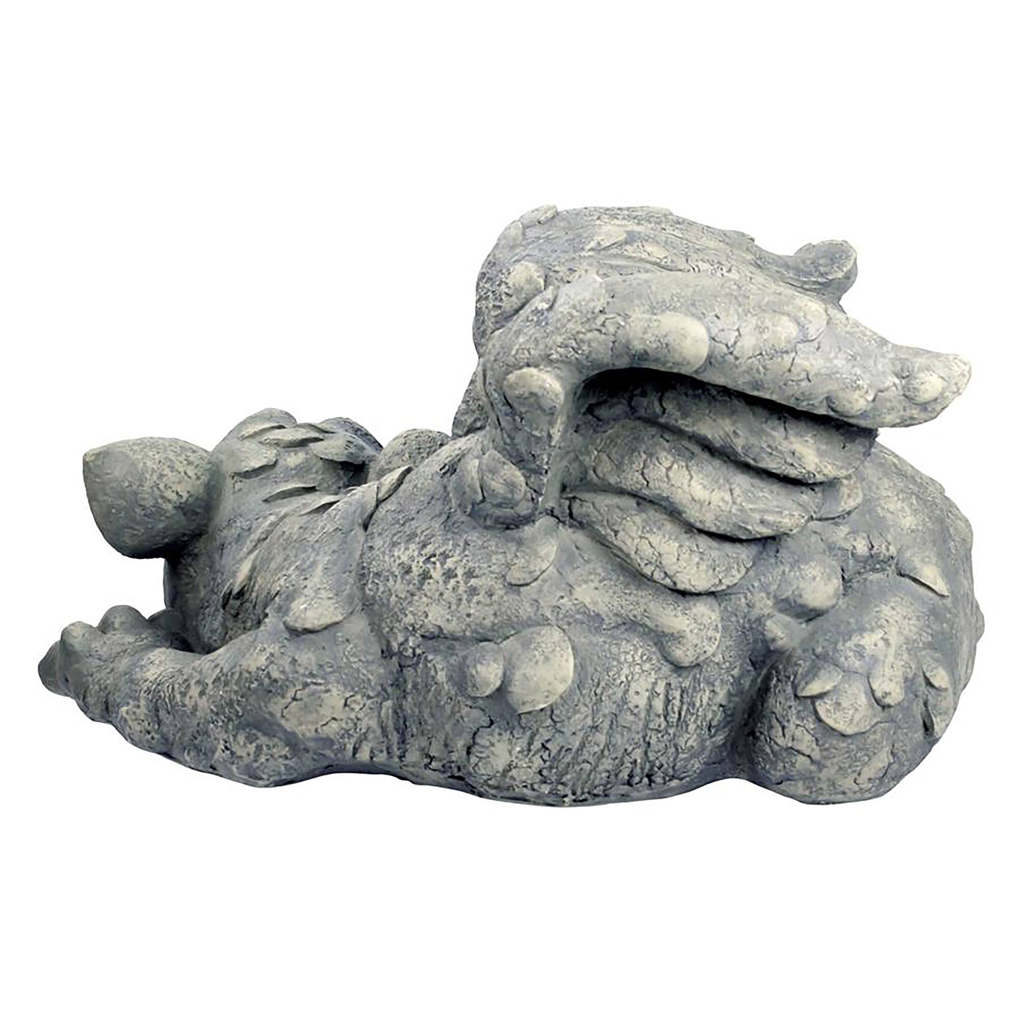 Design Toscano 20&#x22; Blushing Babel the Bashful Dragon Statue
