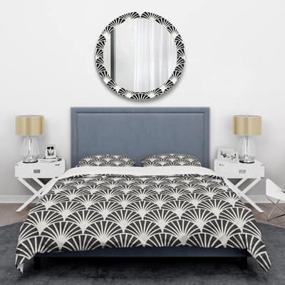 Designart 'Retro Art Deco Waves I' Mid-Century Duvet Cover Set | Michaels