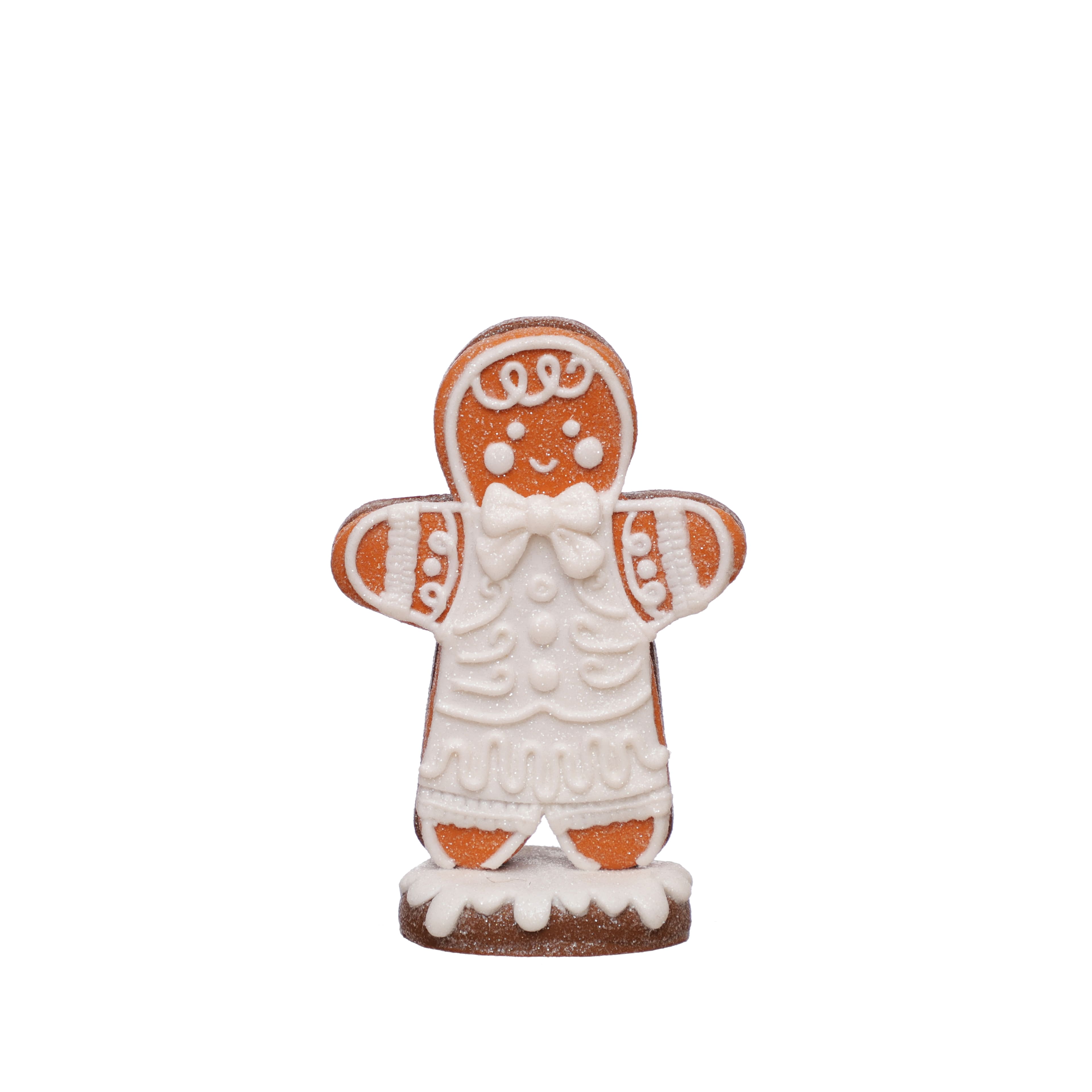4.75&#x22; Frosted Gingerbread Man Clay Tabletop D&#xE9;cor by Ashland&#xAE;
