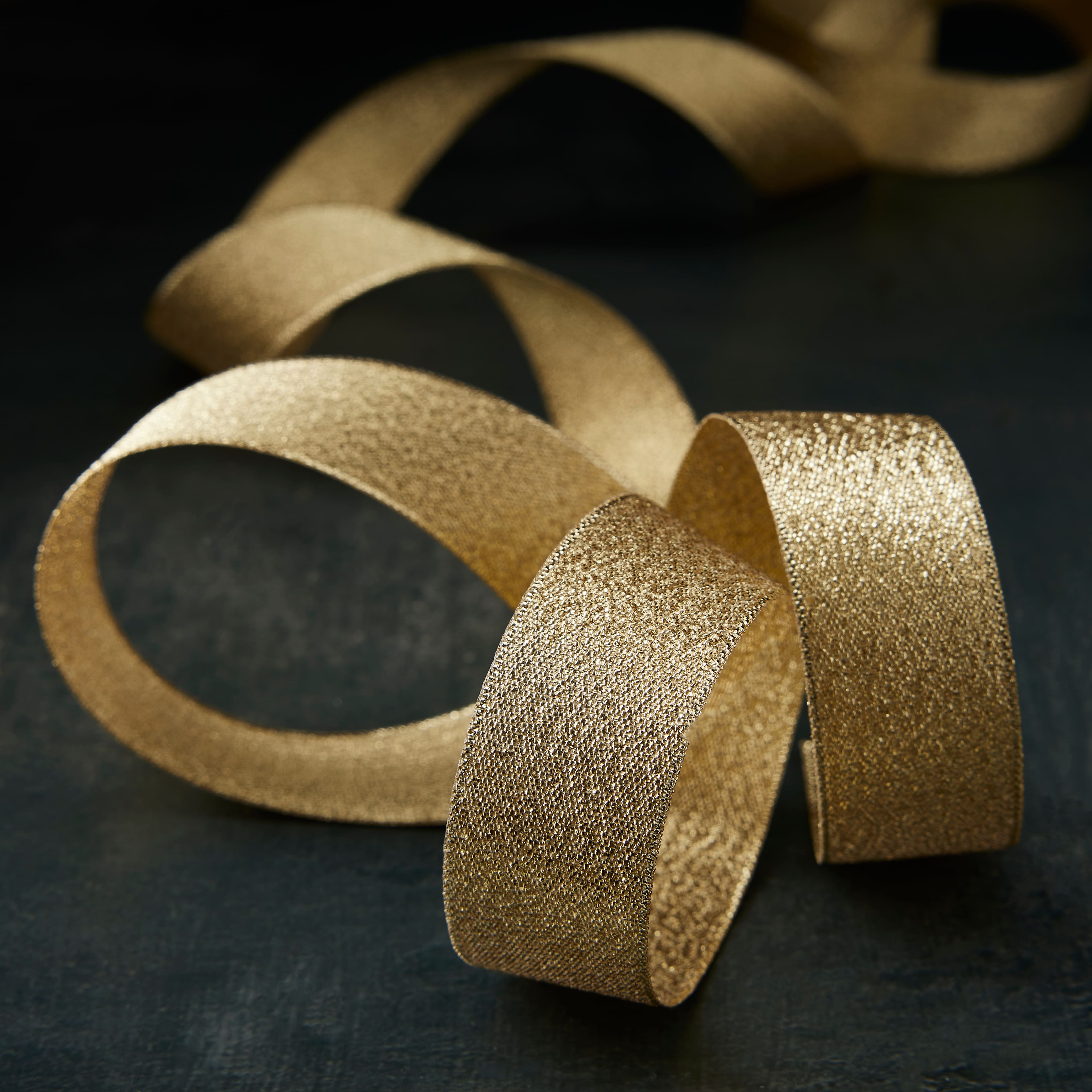 12 Pack: 7/8&#x22; x 5yd. Metallic Ribbon by Celebrate It&#x2122;