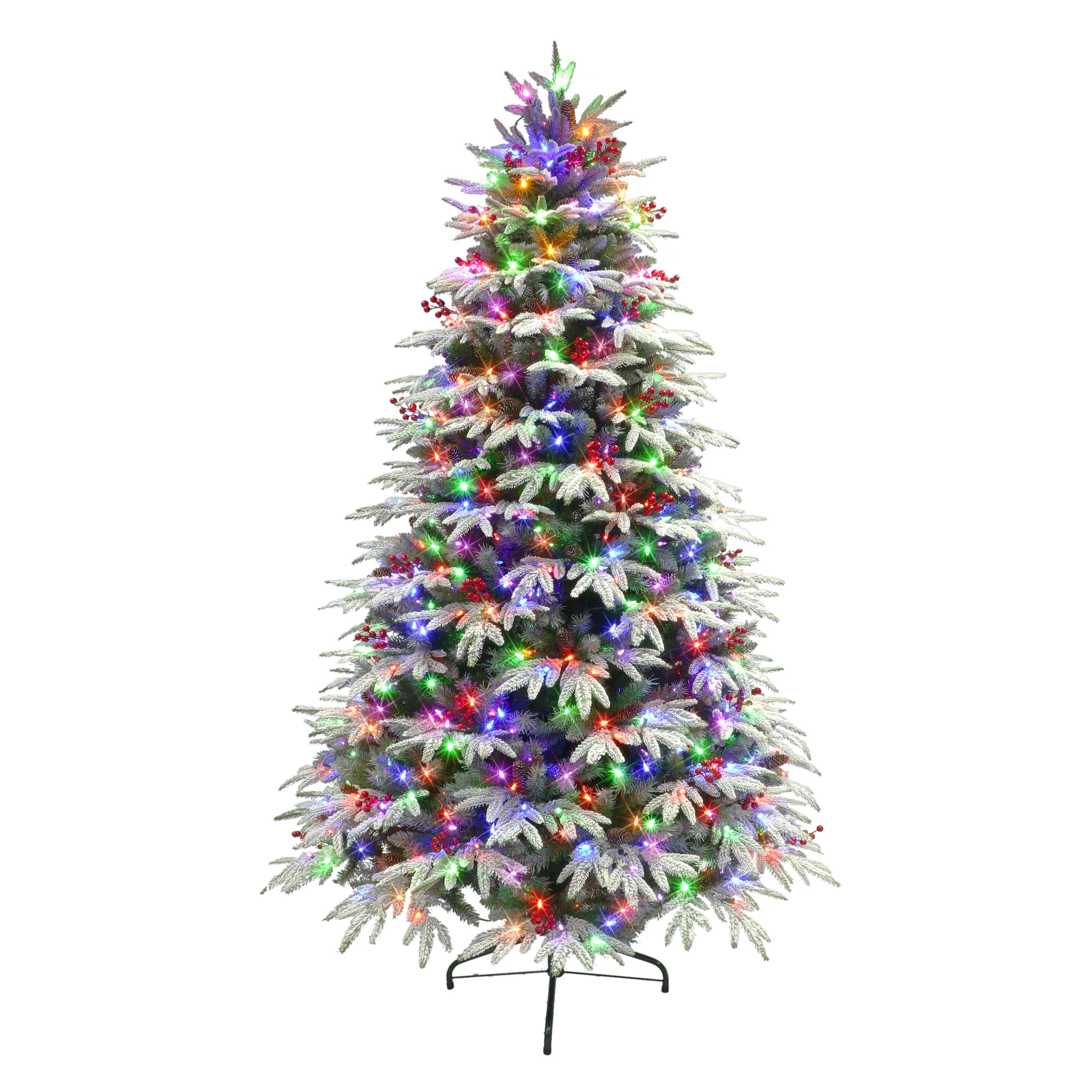 7.5ft. Pre-Lit Halifax Fir Artificial Christmas Tree, Color-Select LED Lights