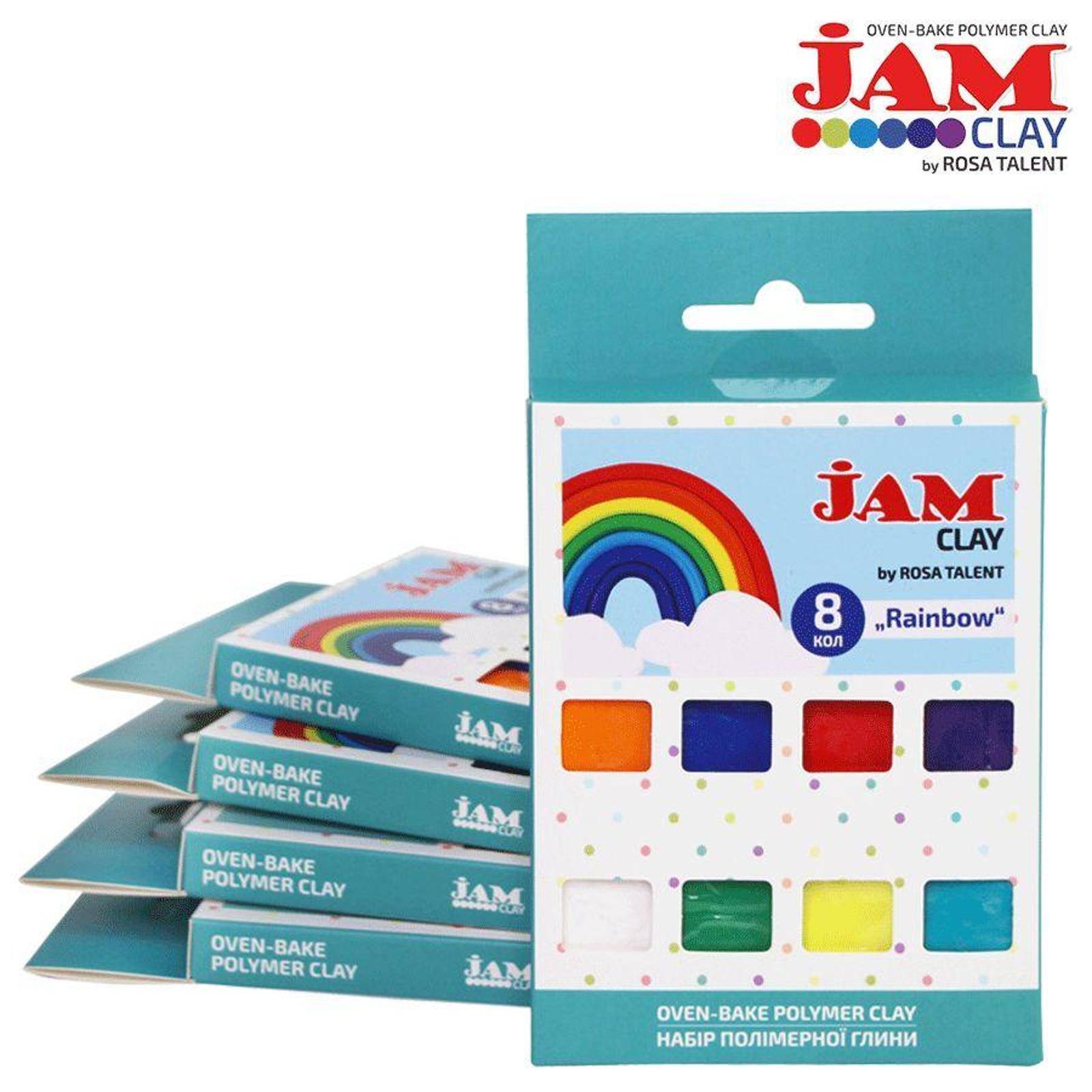 Rosa Talent Jam Clay Rainbow Oven-Bake Polymer Clay Set