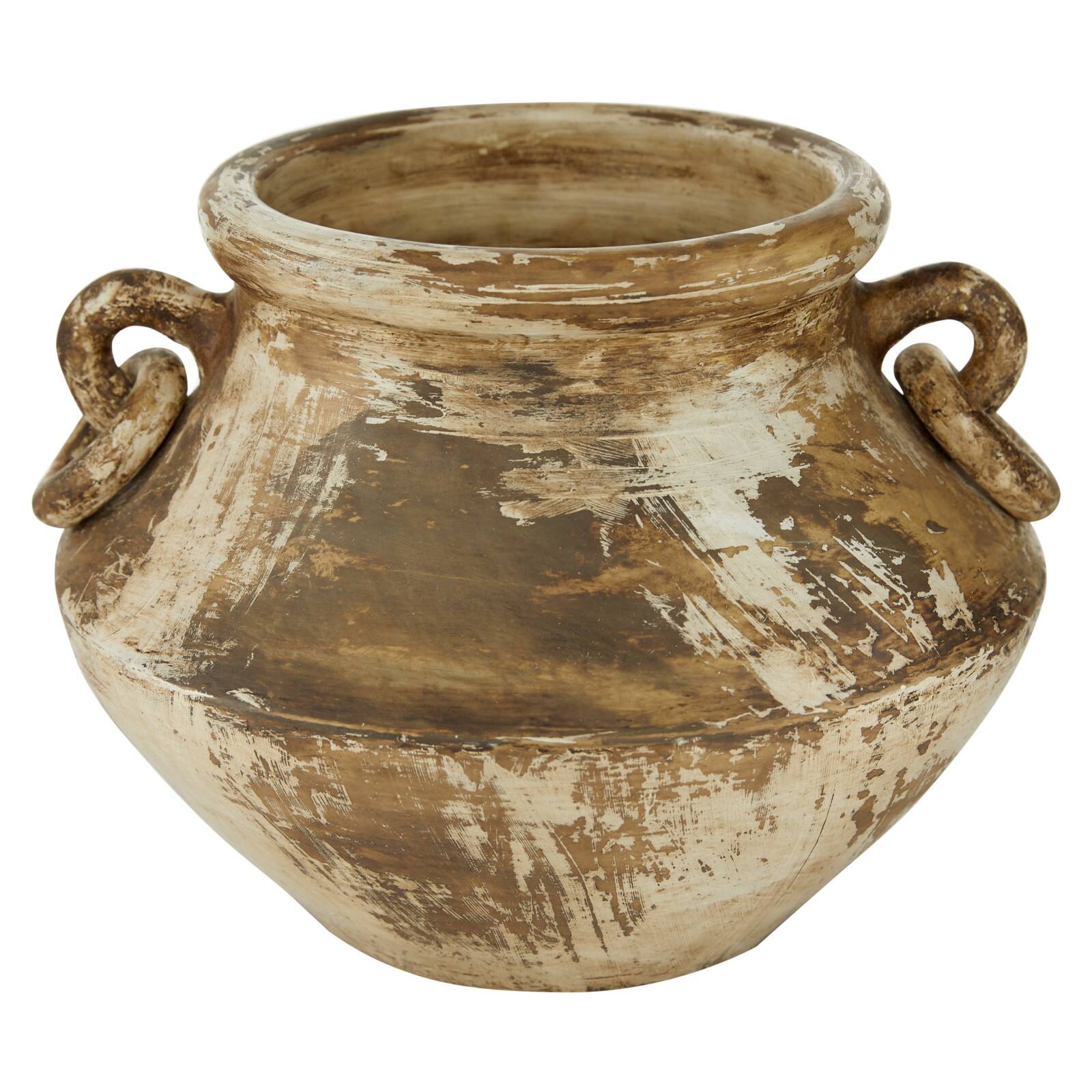 Beige Ceramic Farmhouse Vase