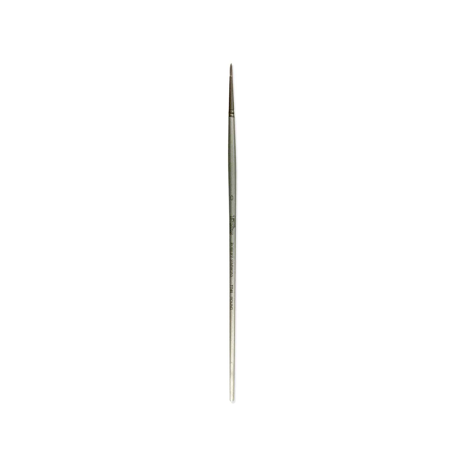 Robert Simmons Titanium Long Handle Round Brush, Size 0