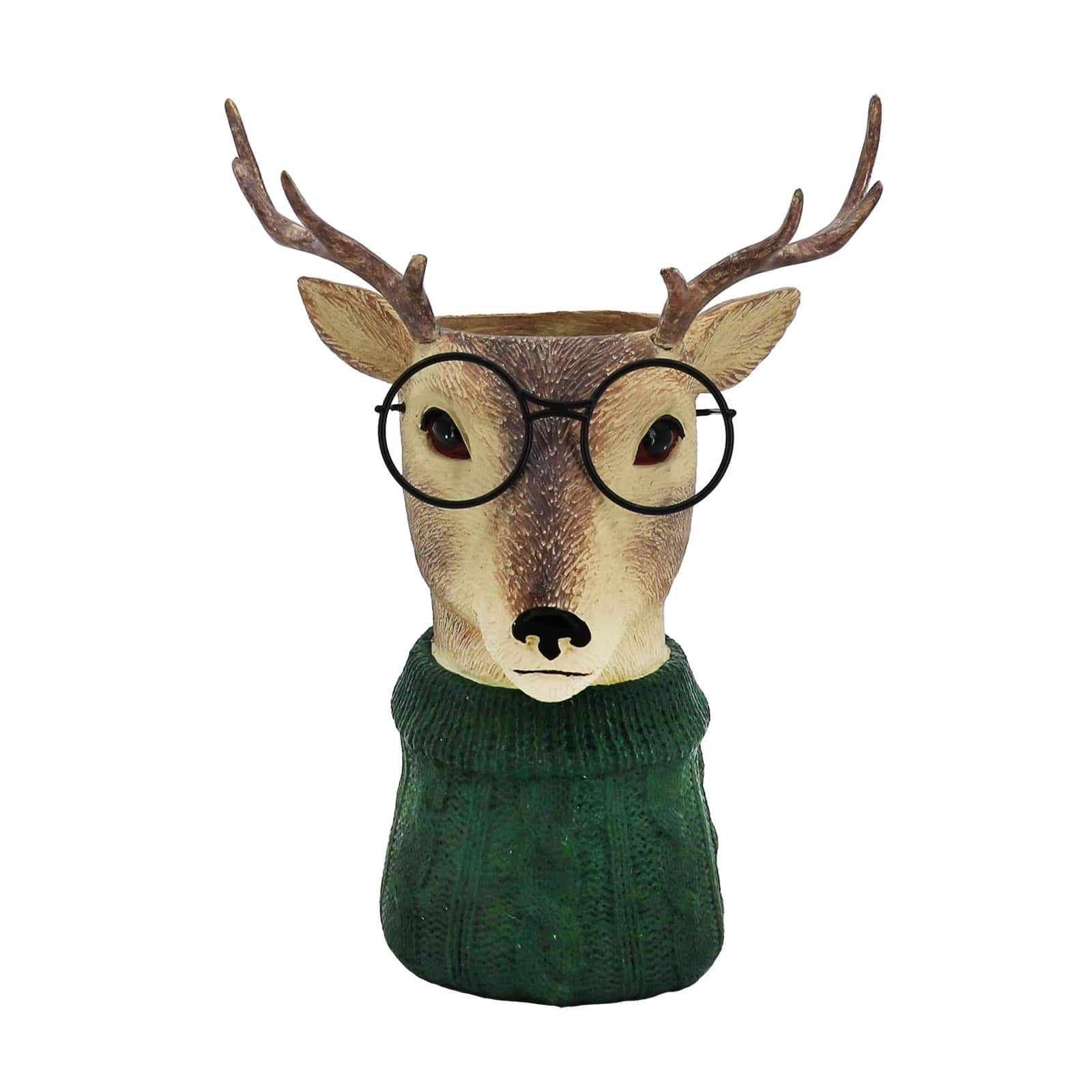 10&#x22; Deer with Glasses Decorative Container by Ashland&#xAE;