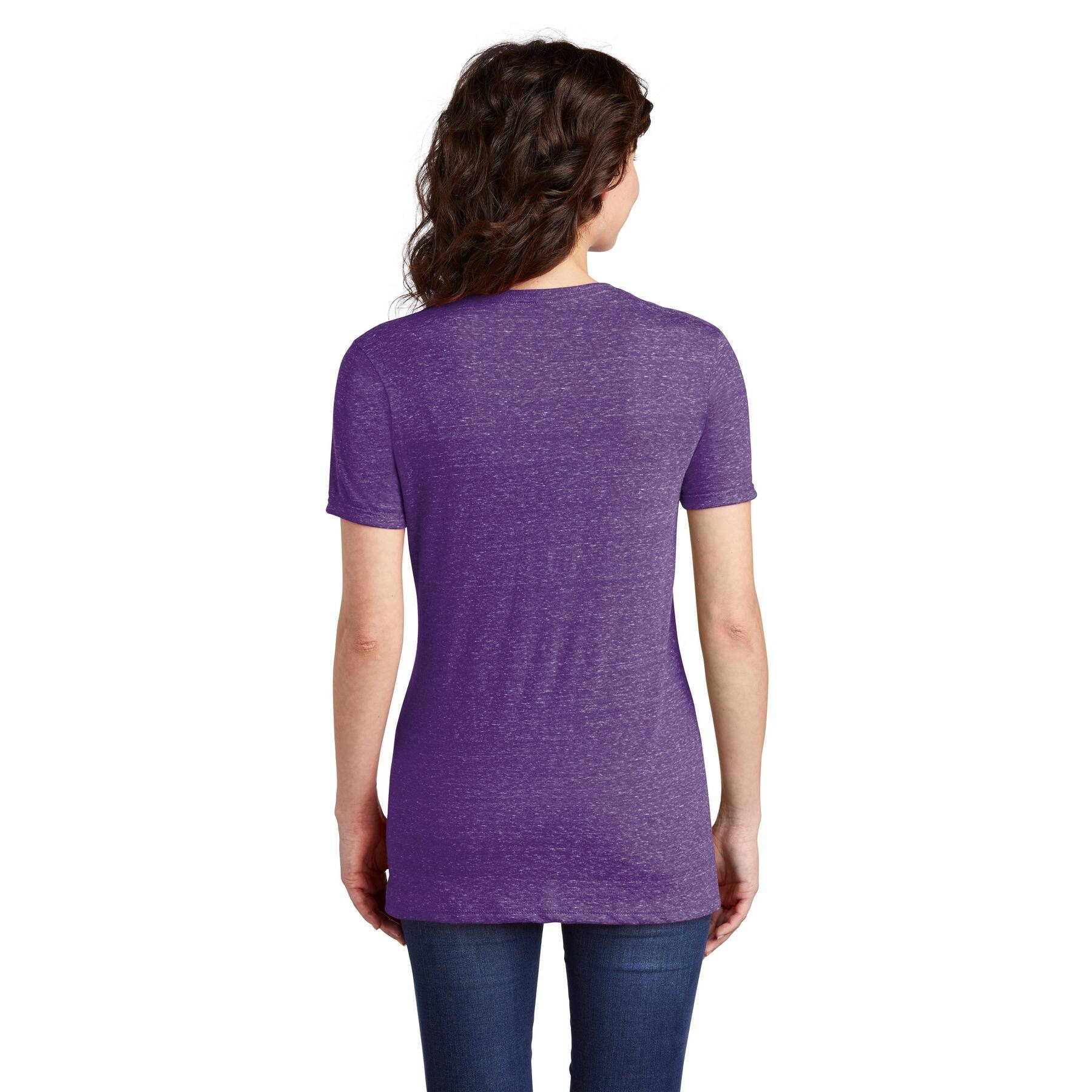 JERZEES&#xAE; Ladies Snow Heather Jersey V-Neck T-Shirt