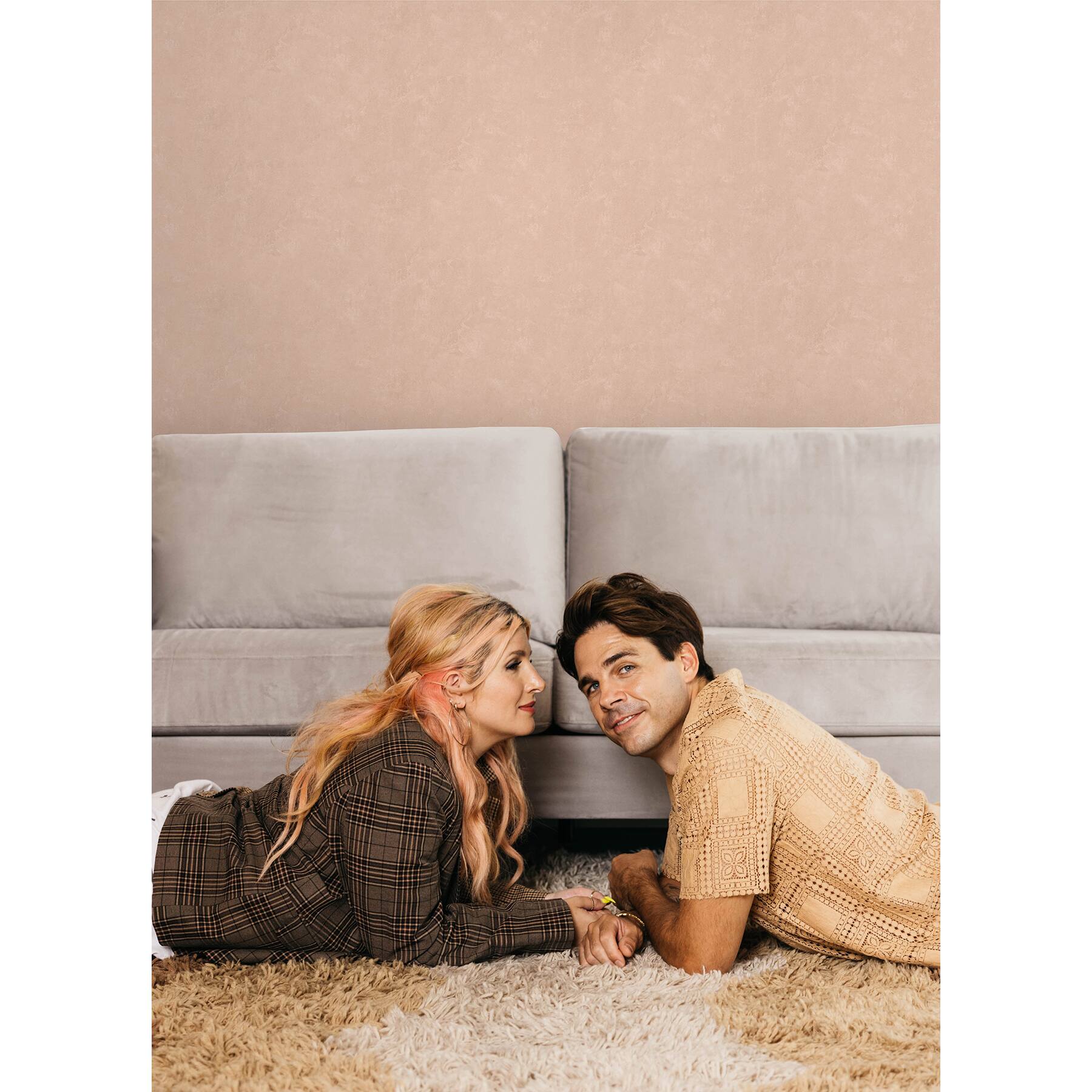 RoomMates Mr. Kate Daphne Limewash Peel &#x26; Stick Wallpaper