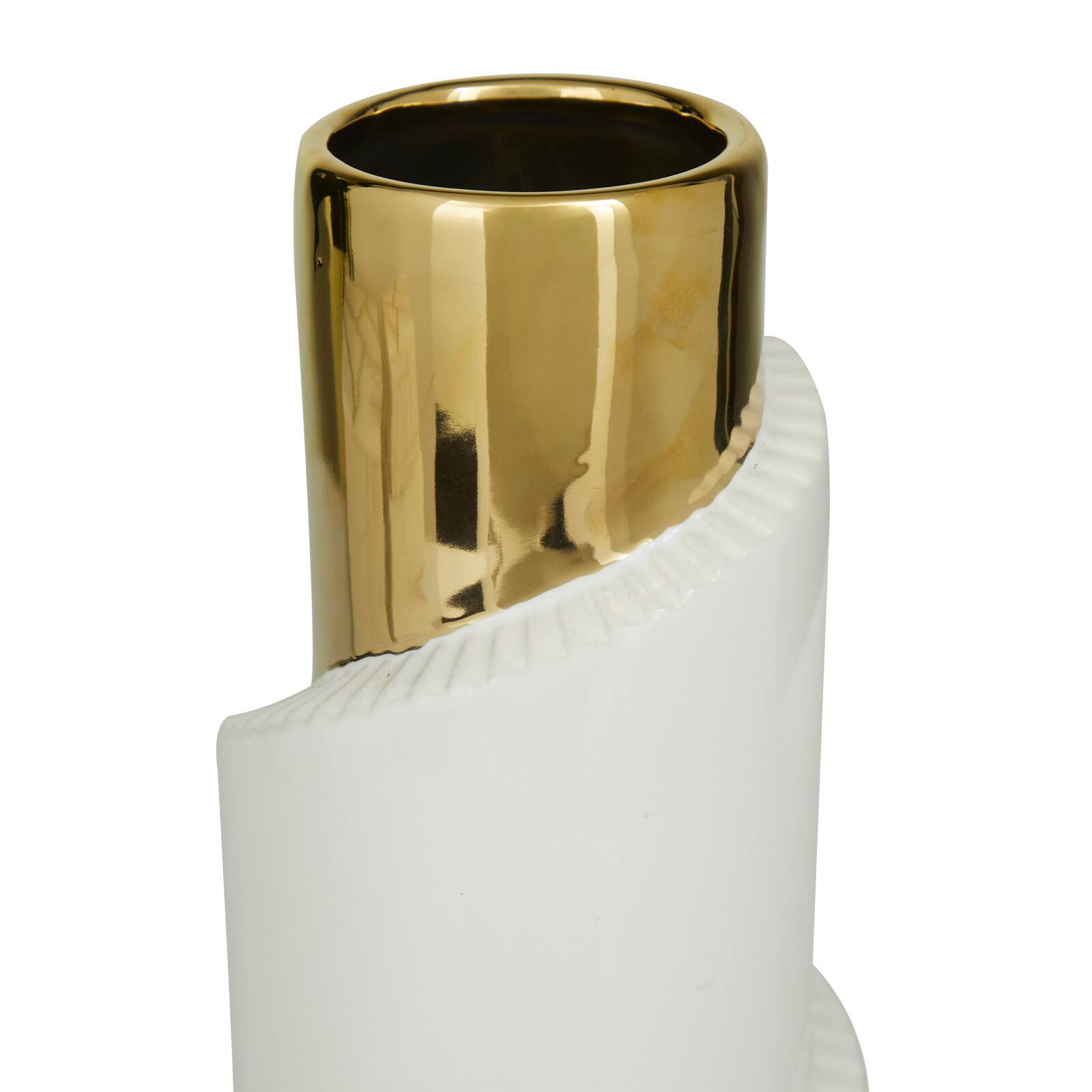 Set of 3" Gold Stoneware Contemporary Vase 15", 12", 9" Michaels