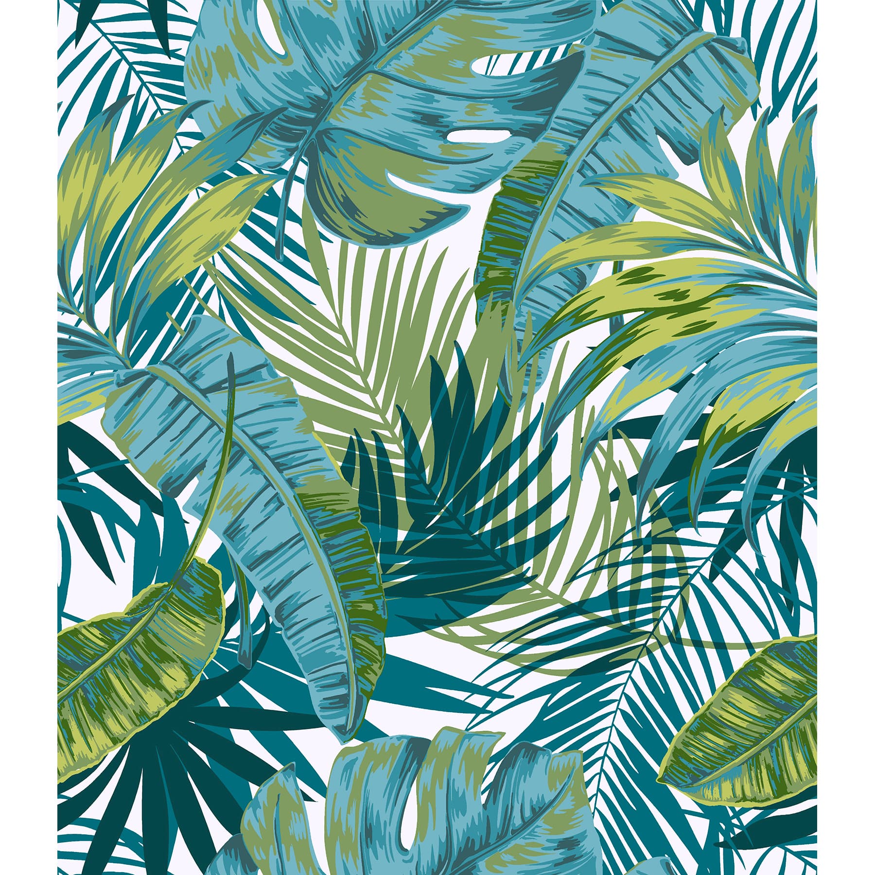 My Style Bangalow Tropical Palm Peel & Stick Wallpaper