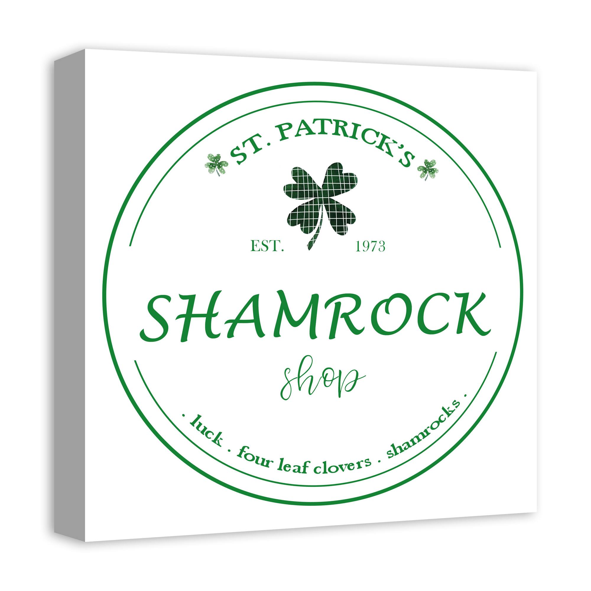 Shamrock Shop 16&#x22; x 16&#x22; Canvas Wall Art