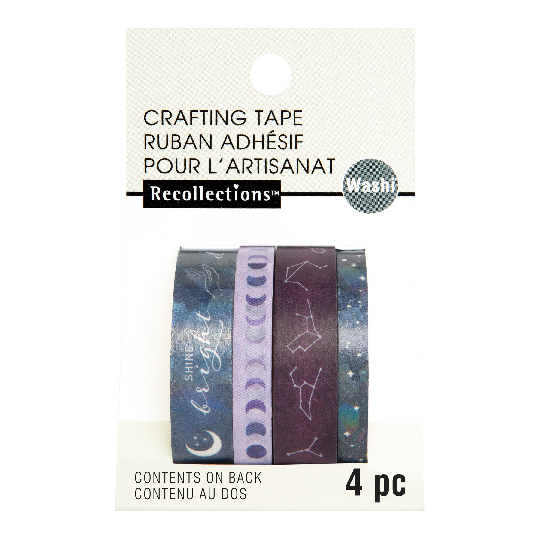 12 Packs: 4 ct. (48 total) Dark Rainbow Crafting Washi Tapes by Recollections™