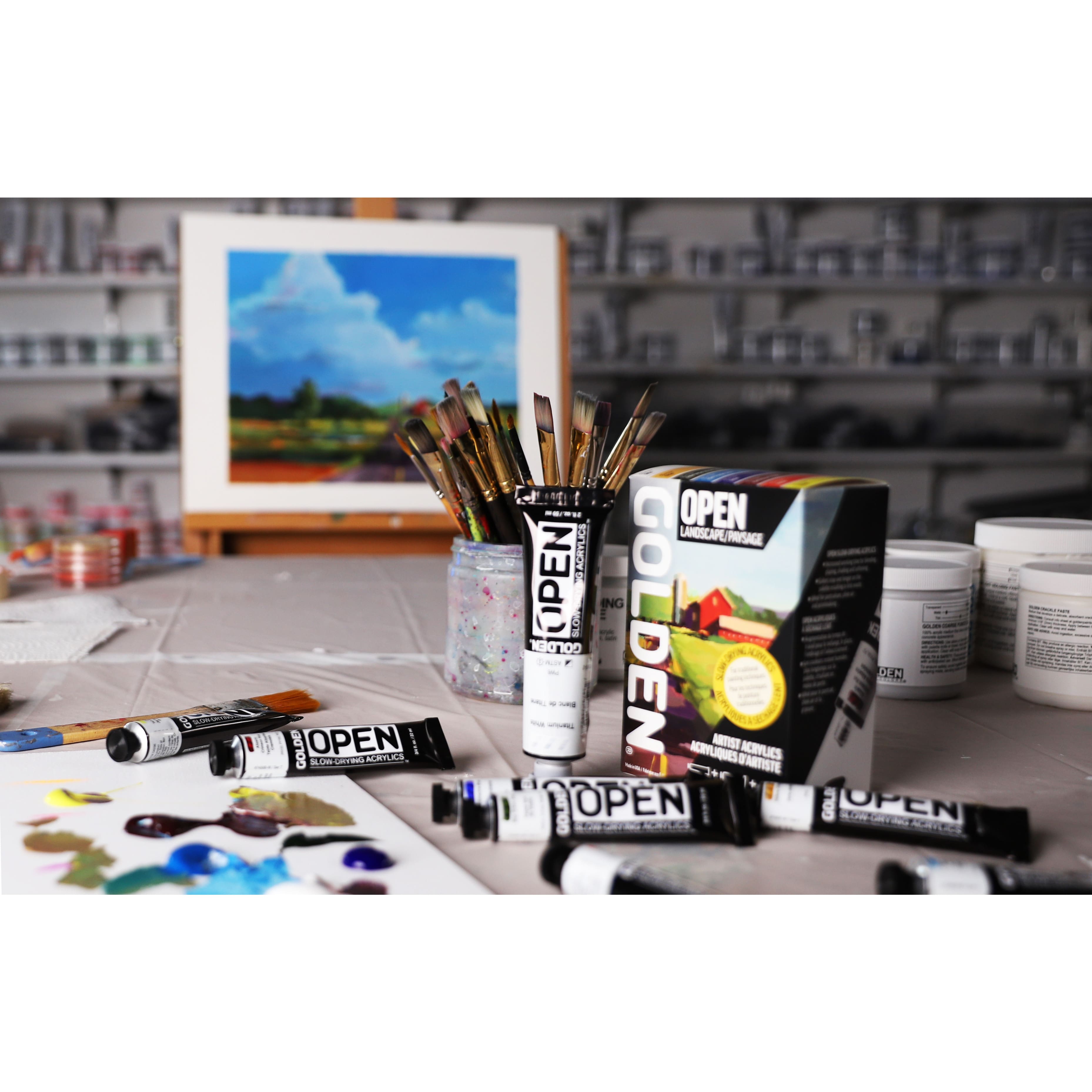 Golden® OPEN Slow-Drying Acrylics Landscape Set