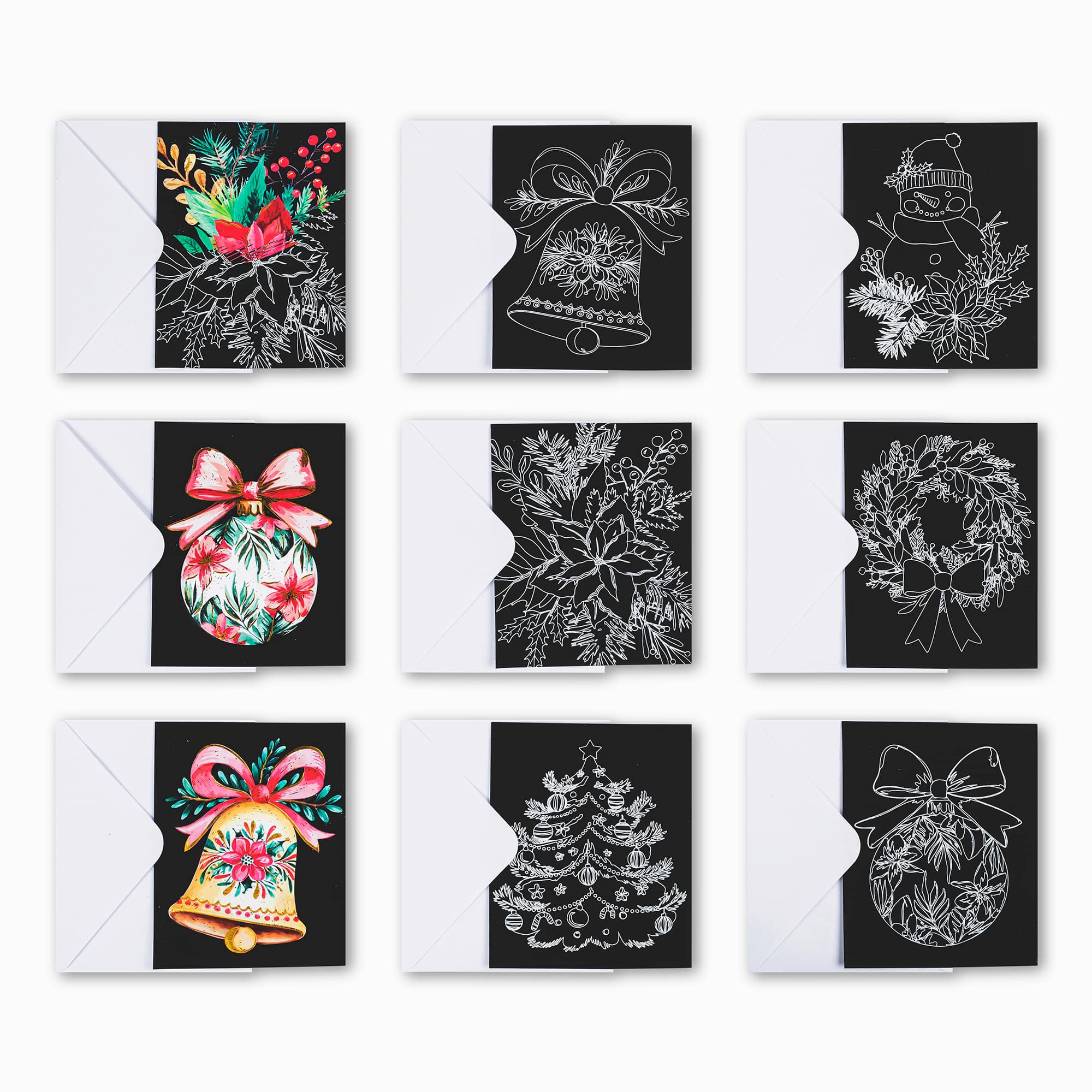 Brea Reese&#x2122; Holiday  Floral Scratch Art Card Kit