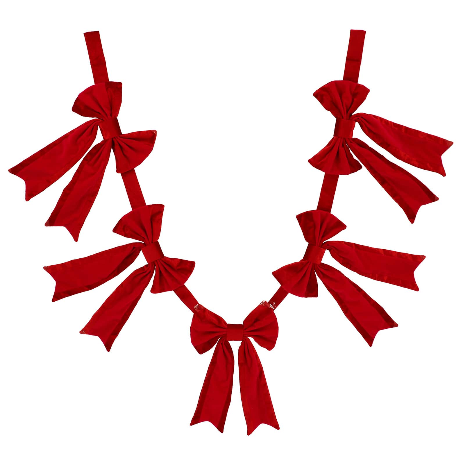 6ft. Red Bow Garland by Ashland&#xAE;