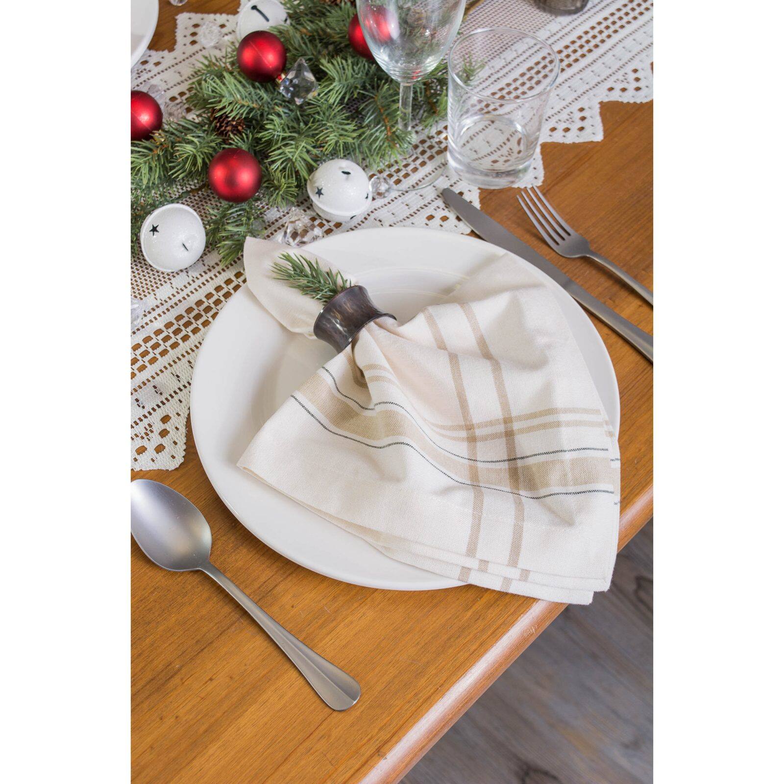 DII® French Stripe Cloth Dinner Napkins, 6ct.
