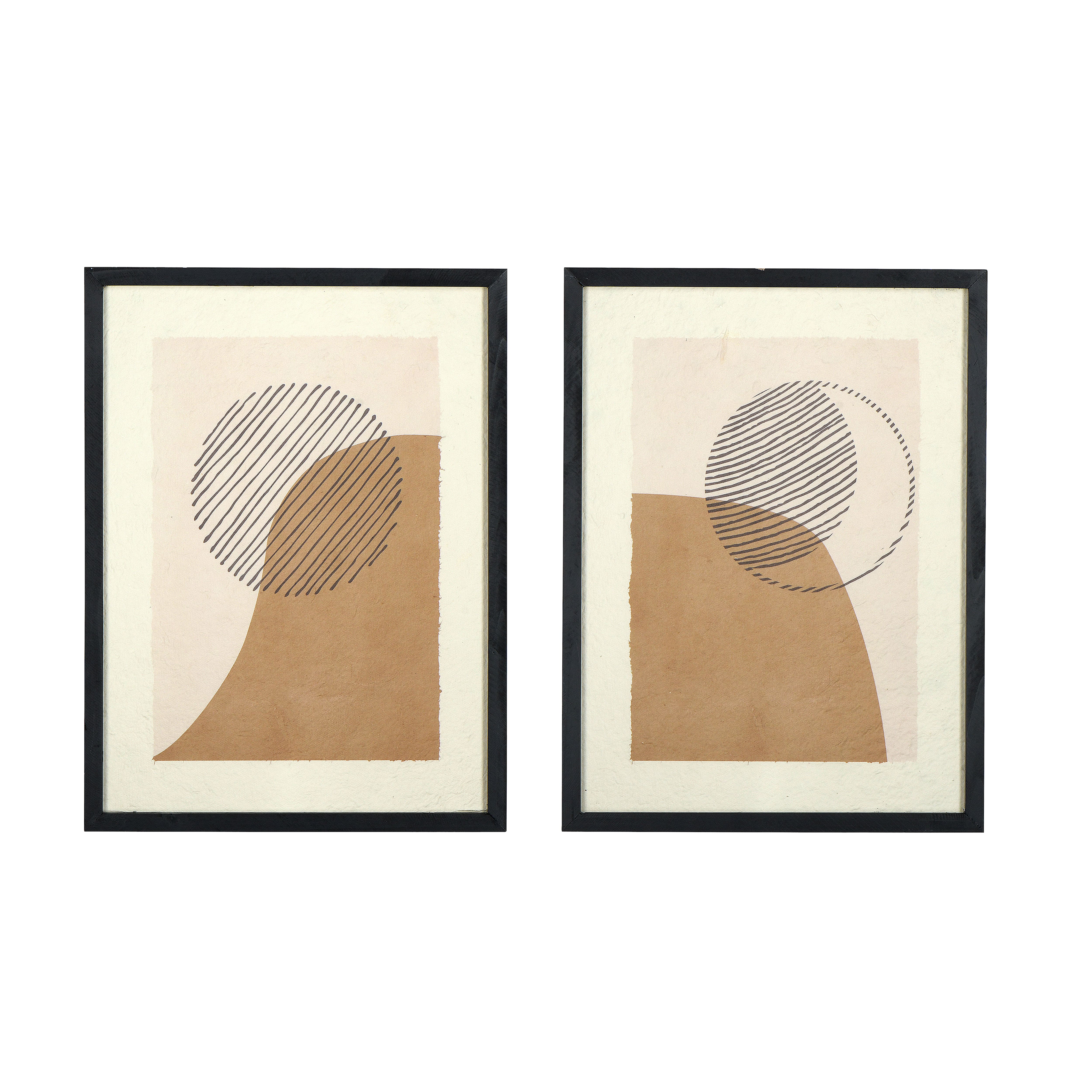 Hello Honey® Framed Handmade Paper Sun & Moon Wall Art Set