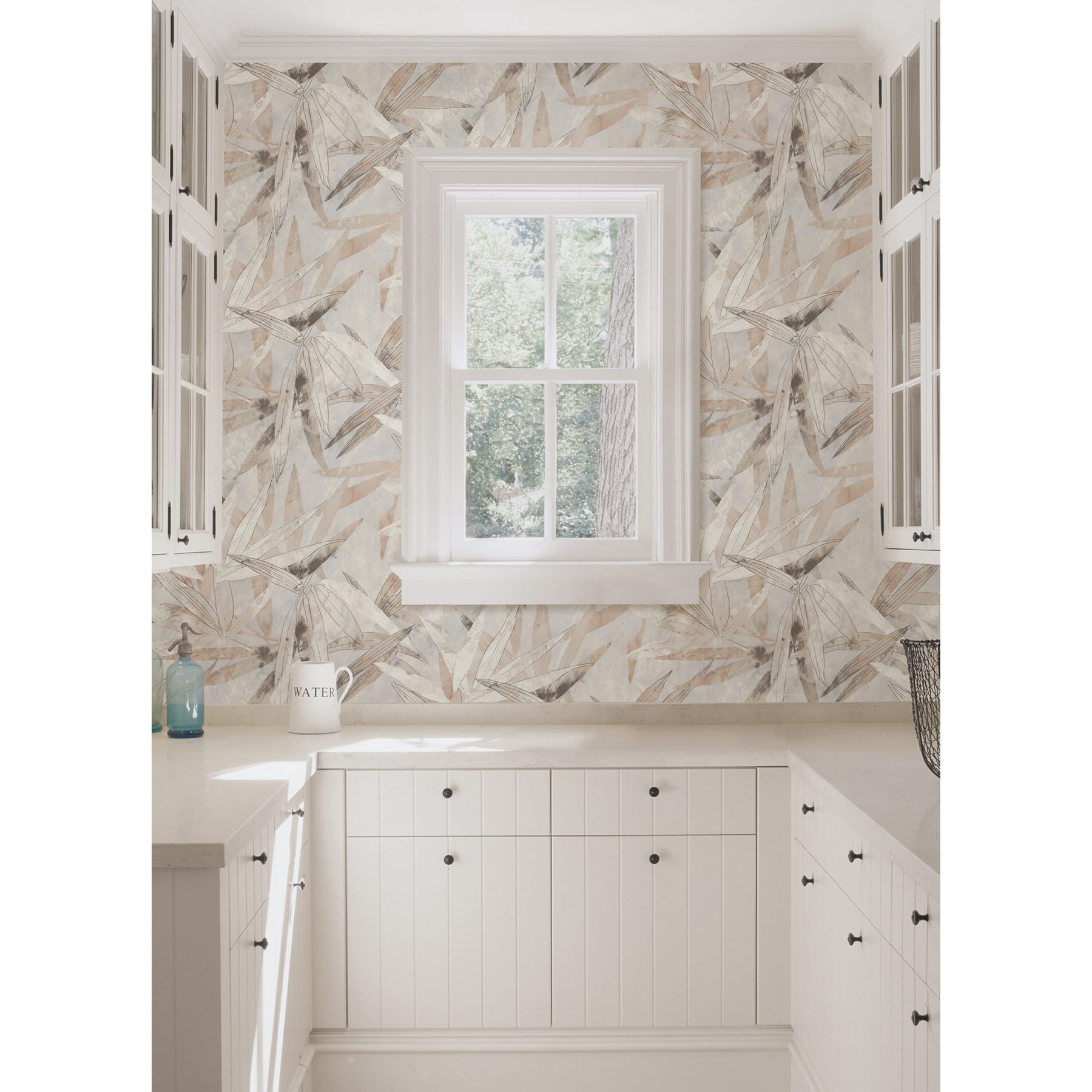 NuWallpaper Egypt Sherrod Neutral Bali Bamboo Peel & Stick Wallpaper