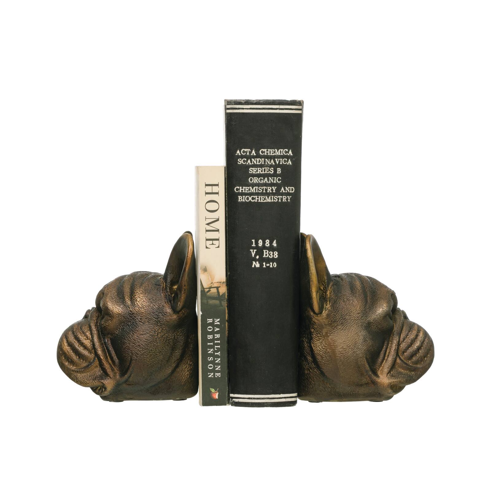 Hello Honey® 5.5" Antique Bronze Dog Bookend Set